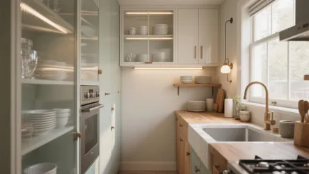 5 Glass Cabinet Door Ideas for Small Kitchens