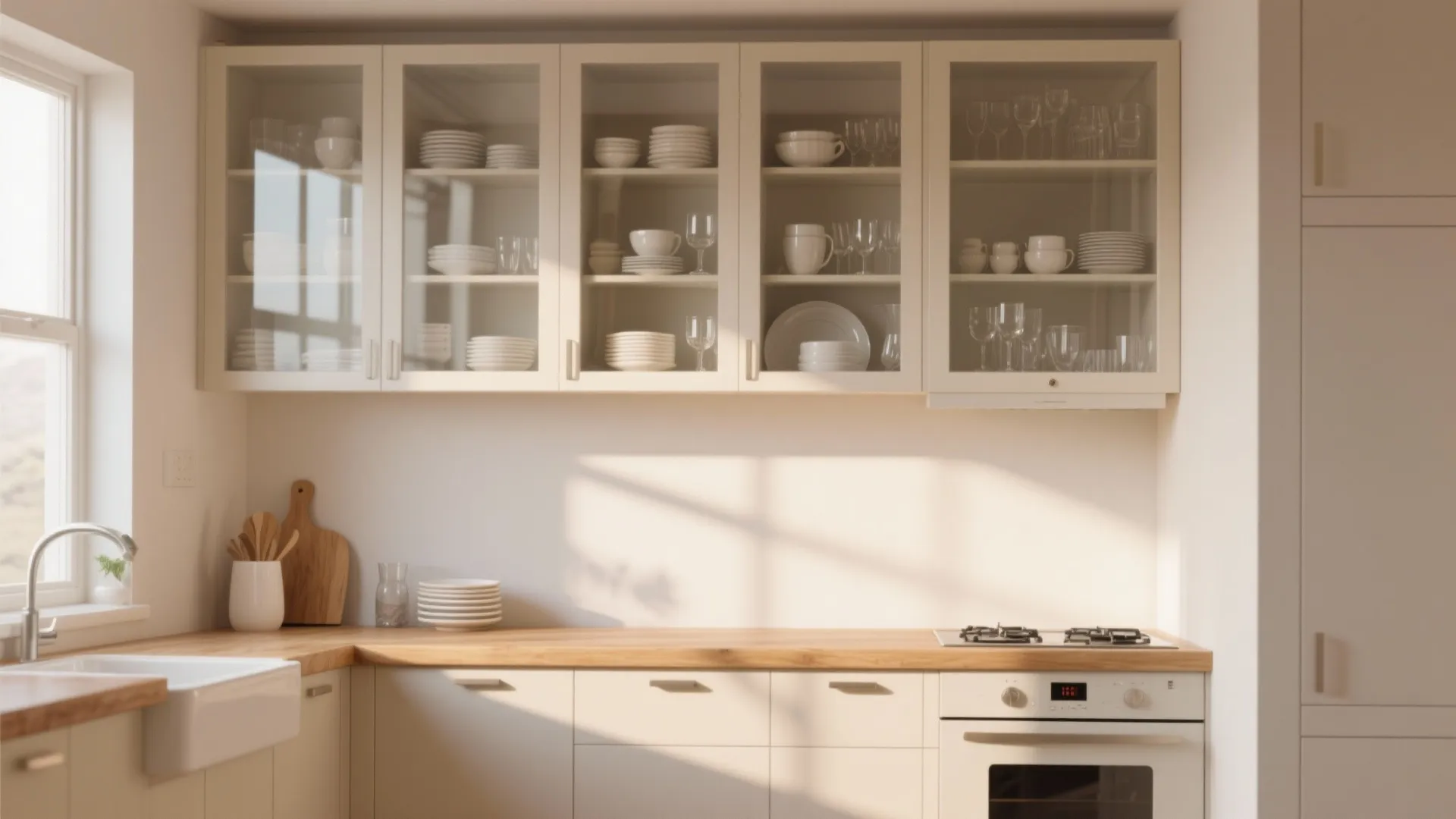 Glass Kitchen Cabinet Door Ideas — 5 Inspirations: Refresh your kitchen by replacing cabinet doors with glass: stylish, bright, and surprisingly practical