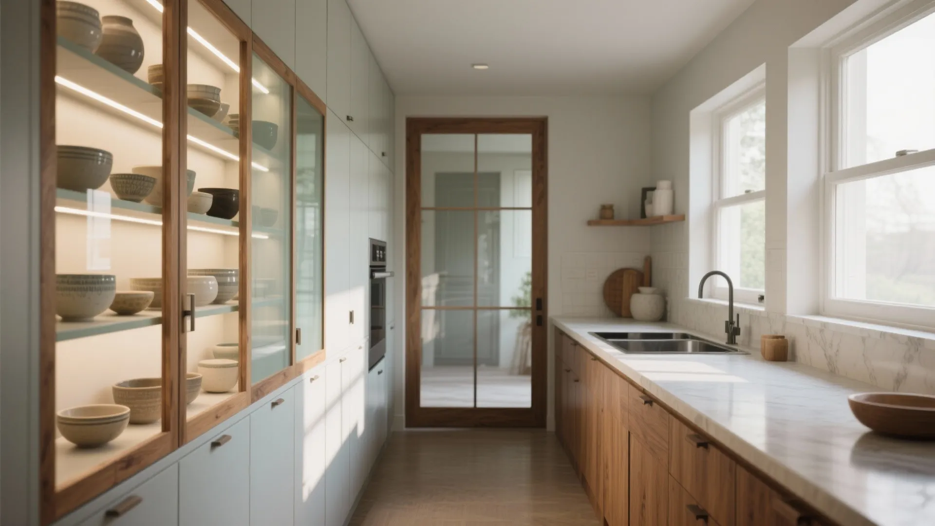 5 Glass-Door Wall Cabinet Ideas: Small kitchen? Here are 5 smart ways to use wall cabinets with glass doors to add style and storage