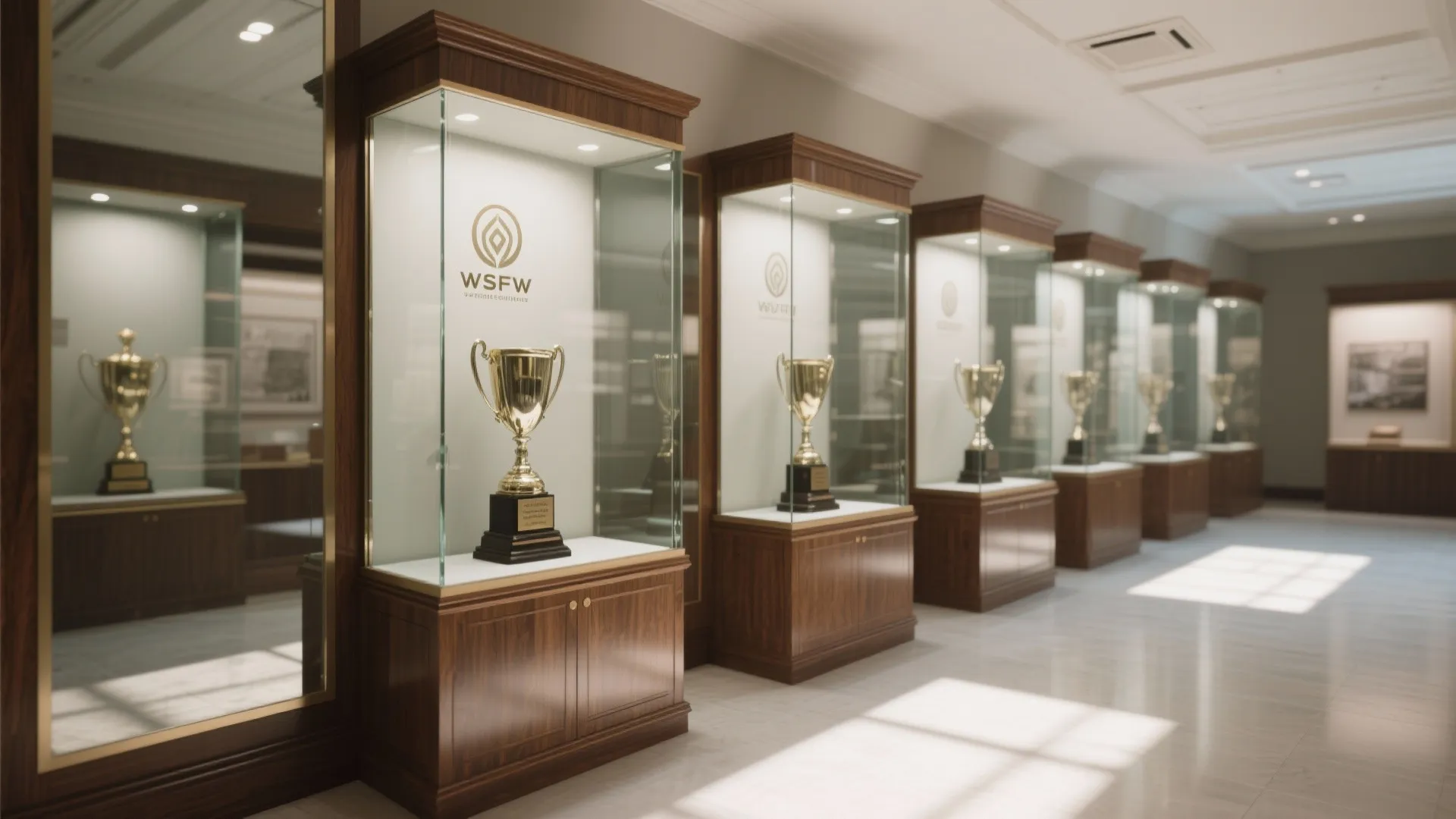 6. Use Glass Cabinets to Elevate Prestige