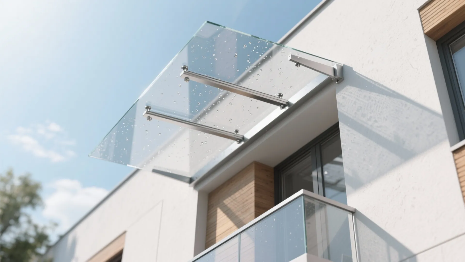 Slim Glass Canopies to Keep Rain Out, Light In