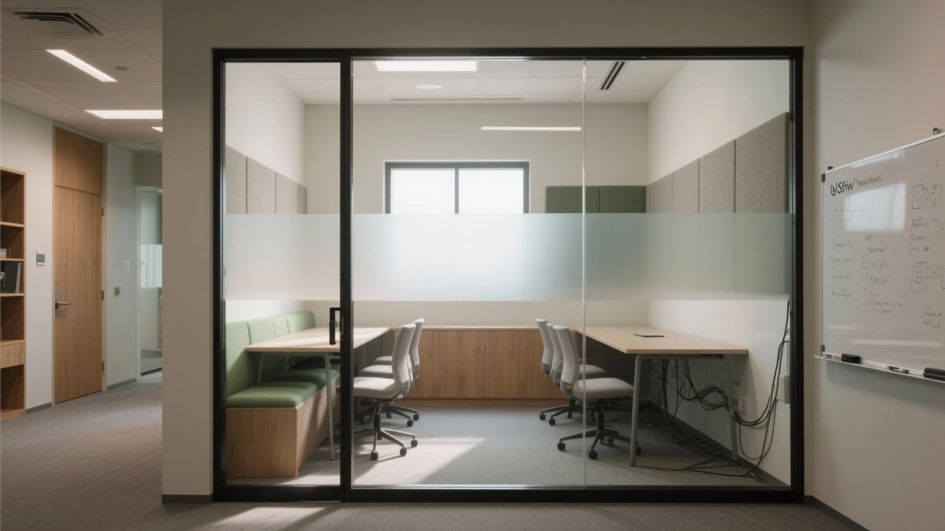 Glass Partitions for Borrowed Light
