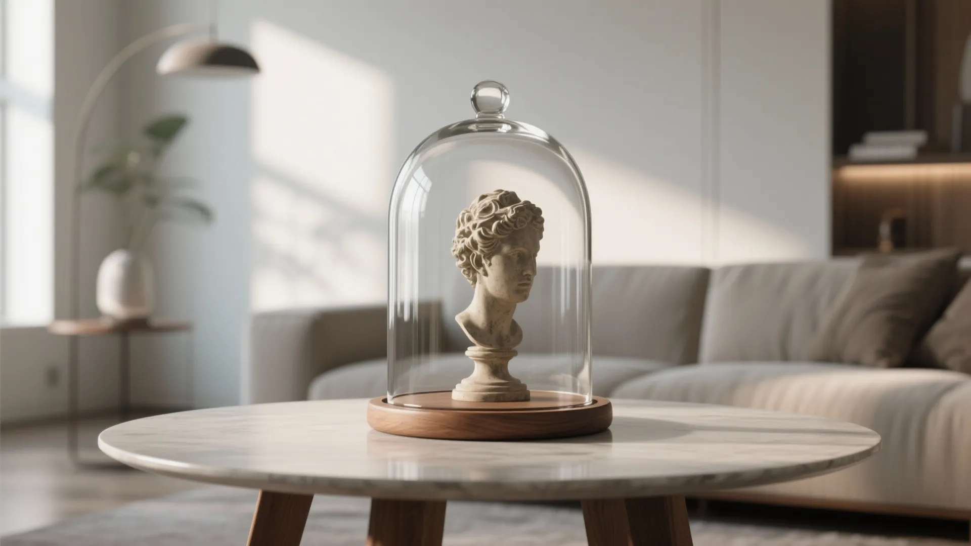 6. Glass Cloche with Curated Objects