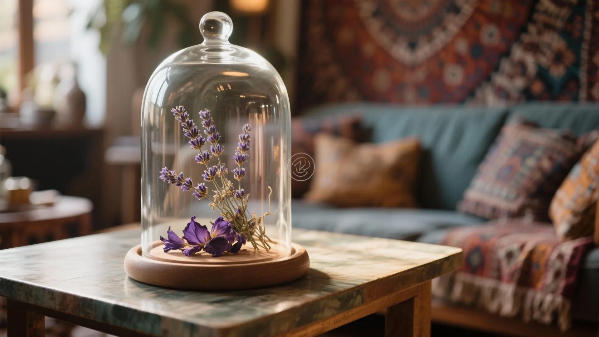 7. Elegant Glass Cloche Display