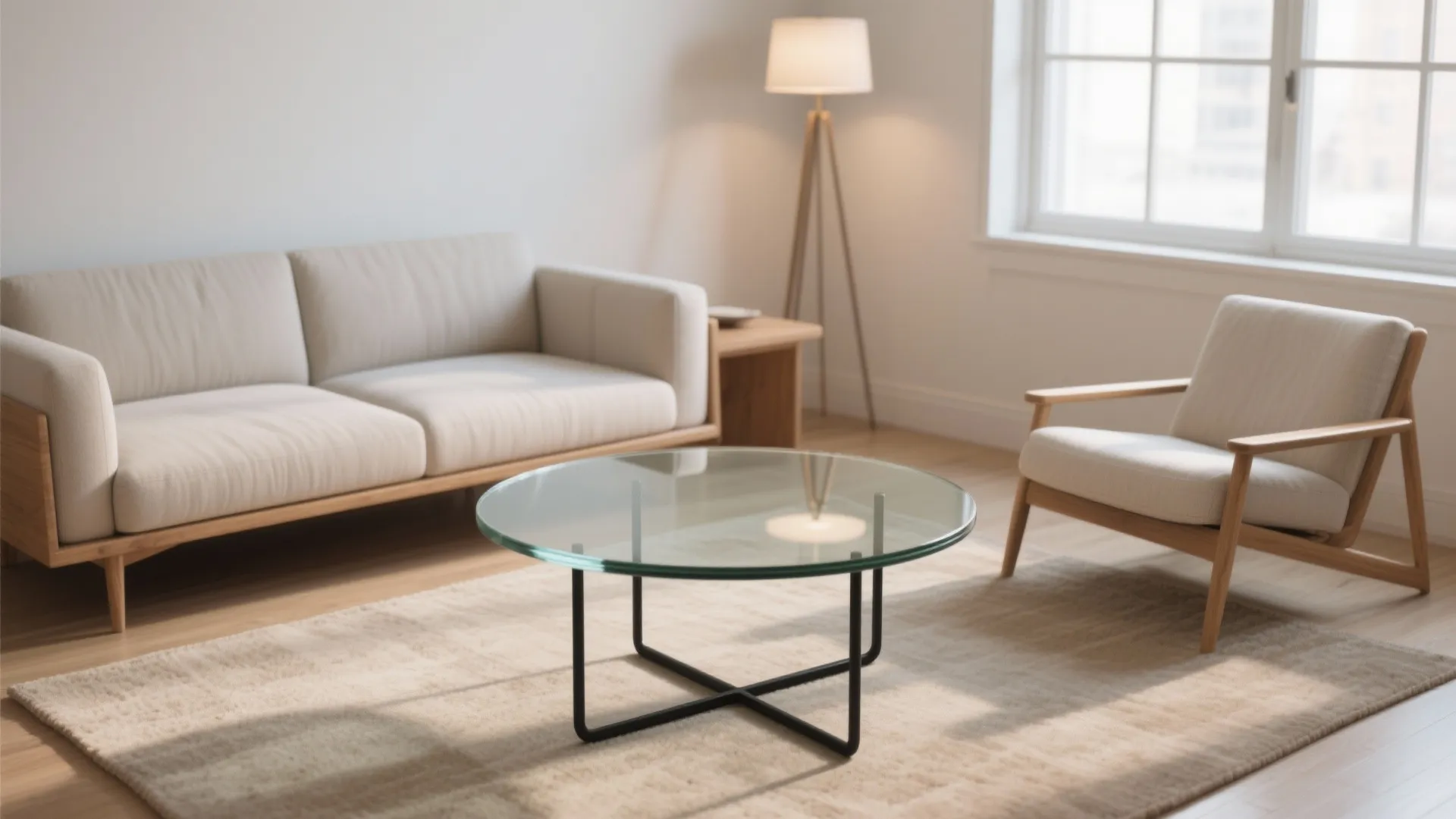 Small Round Coffee Table Glass: Modern Style for Tiny Living Spaces