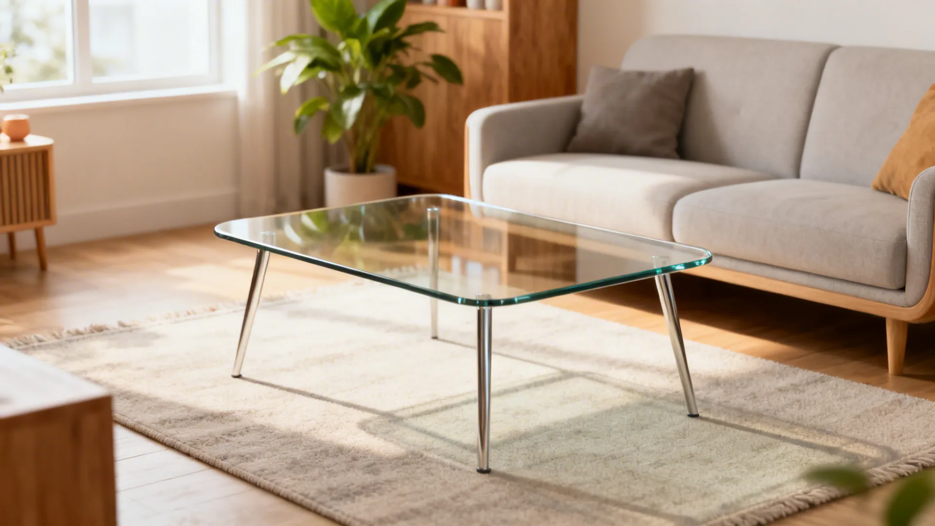 5 Glass Coffee Table Ideas for Small Living Rooms: Creative, practical living room design ideas combining glass coffee tables with space-saving strategies