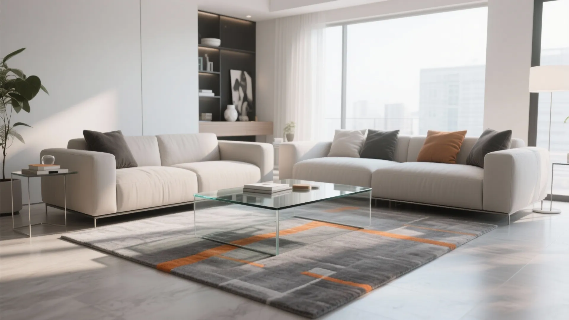 9. Glass Features for a Lighter Feel