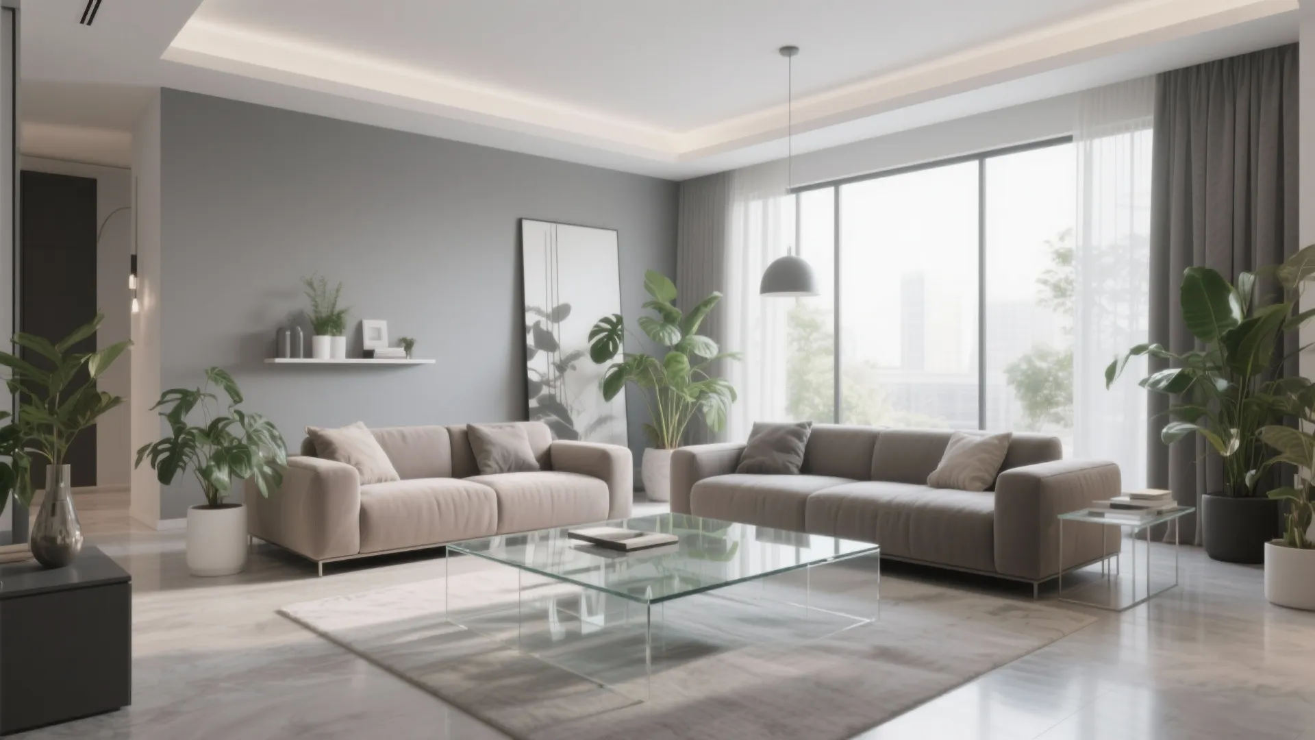 3. Glass Coffee Tables for Airiness