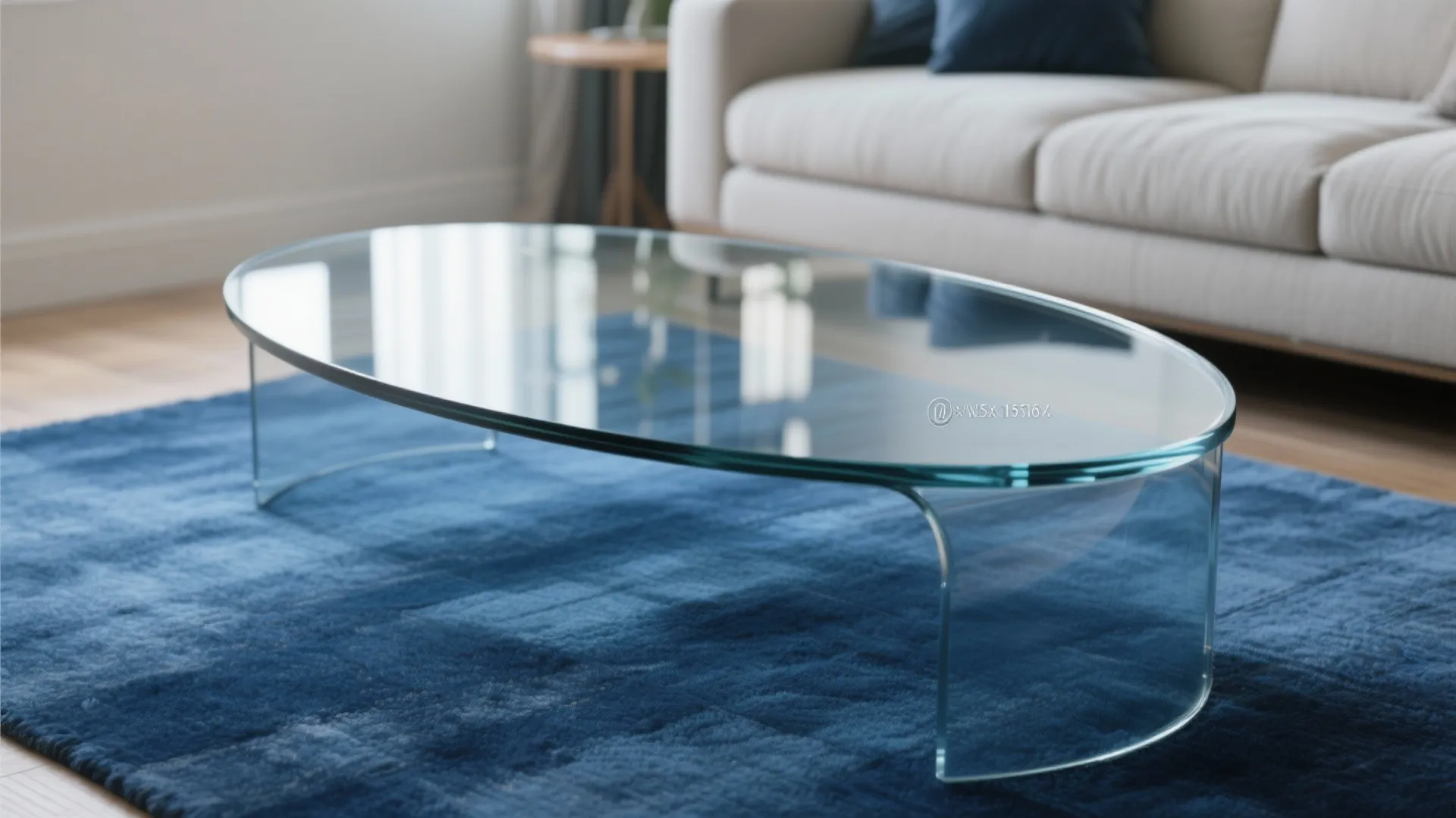 5. Glass Coffee Table to Open Up Space