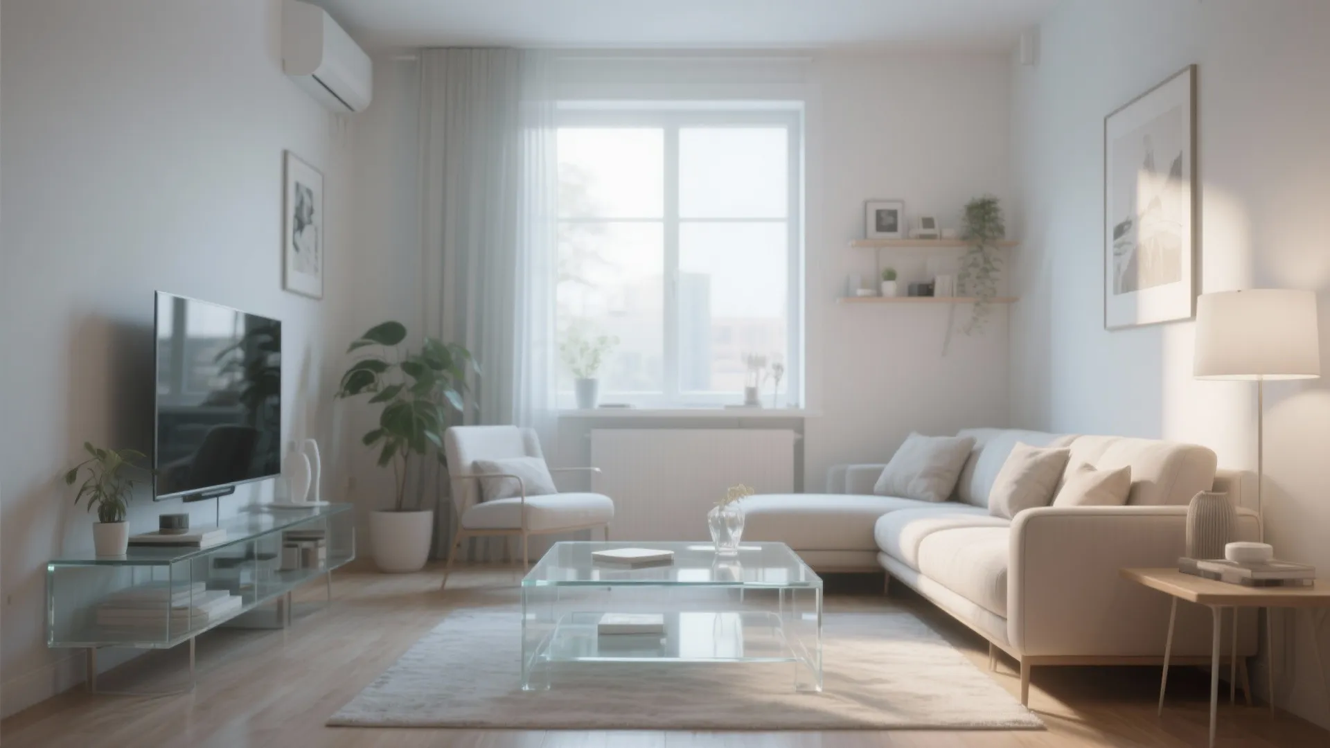 7. Glass or Lucite Coffee Tables