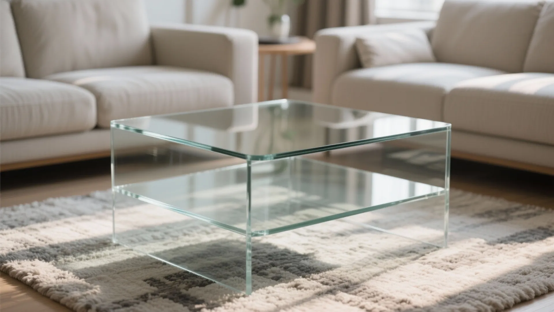 Glass or Acrylic Coffee Tables