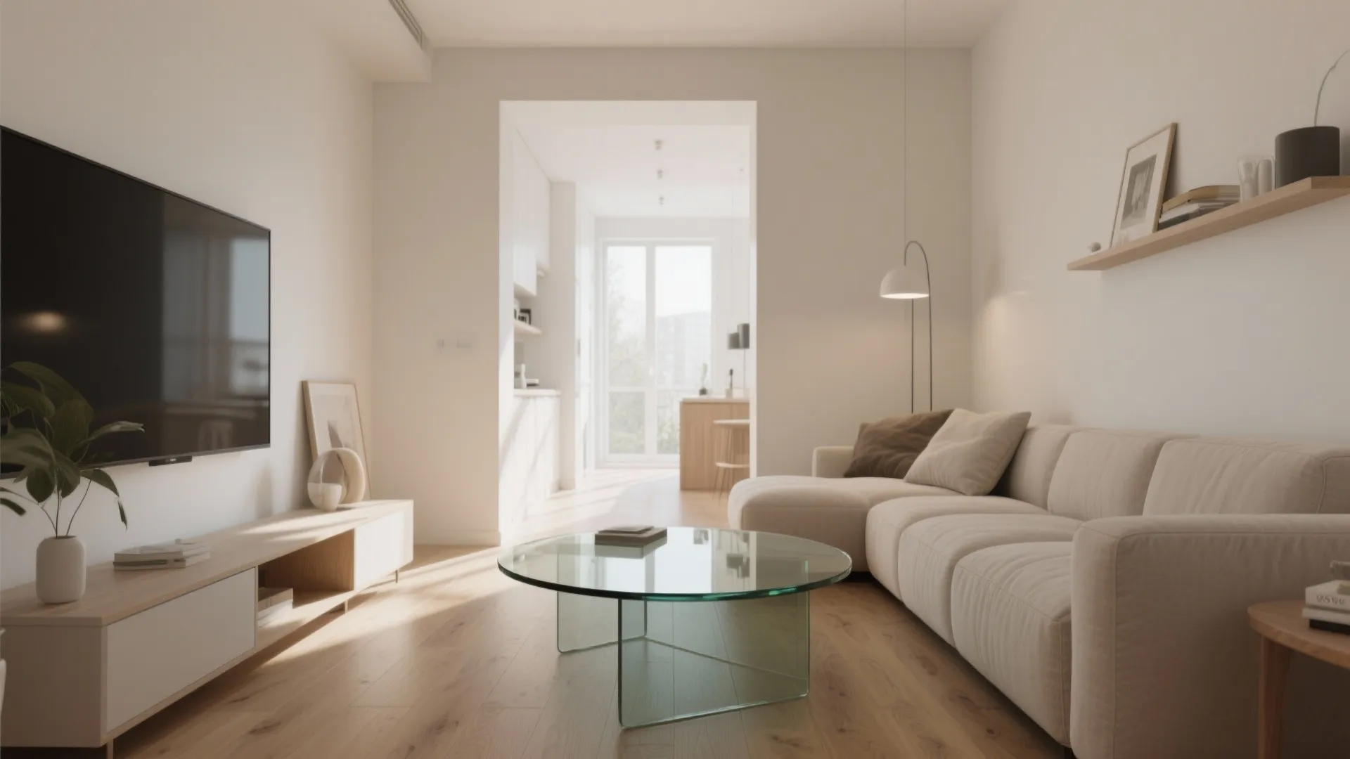 Glass-Topped Coffee Table