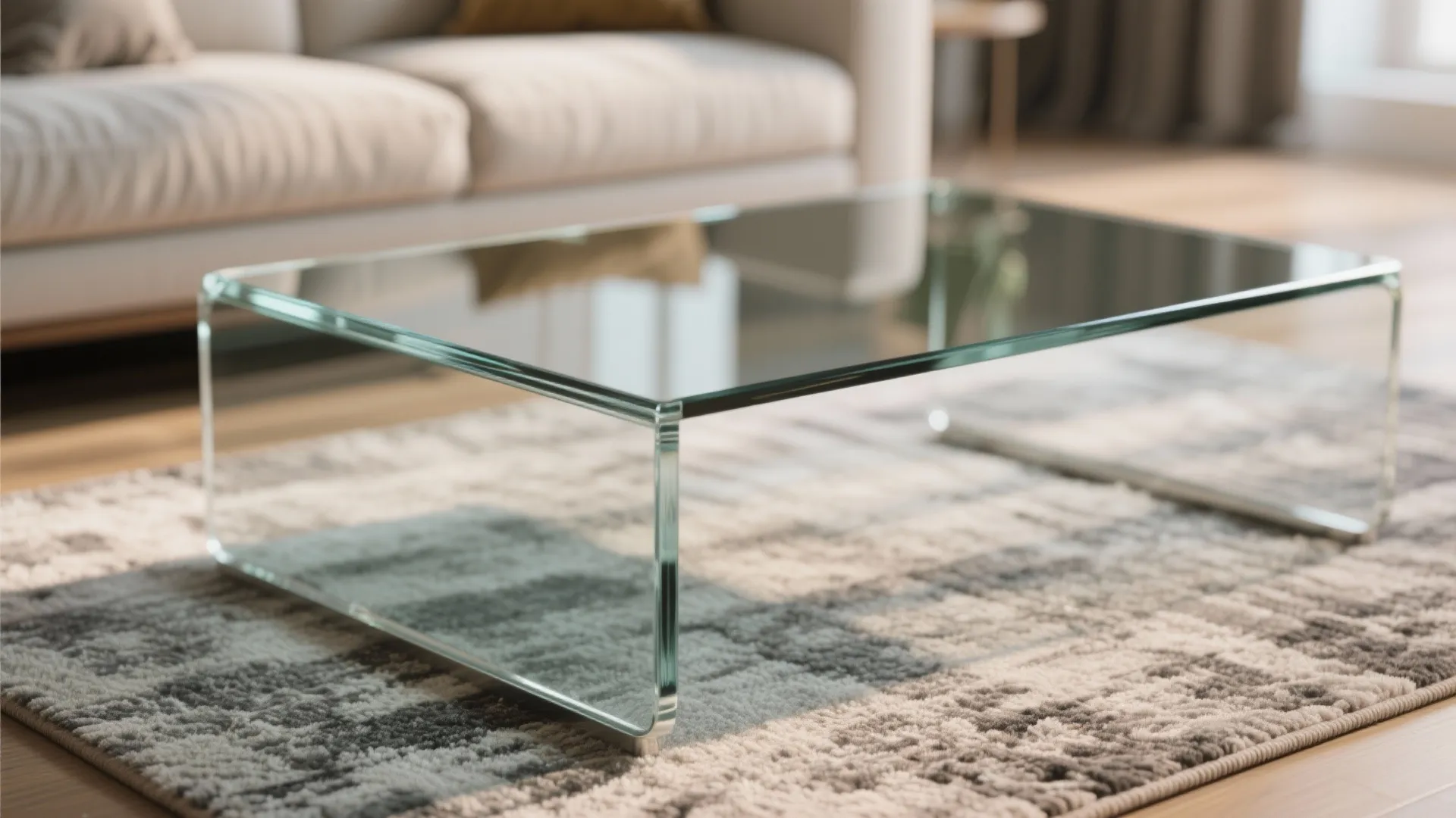 7. Glass Coffee Table
