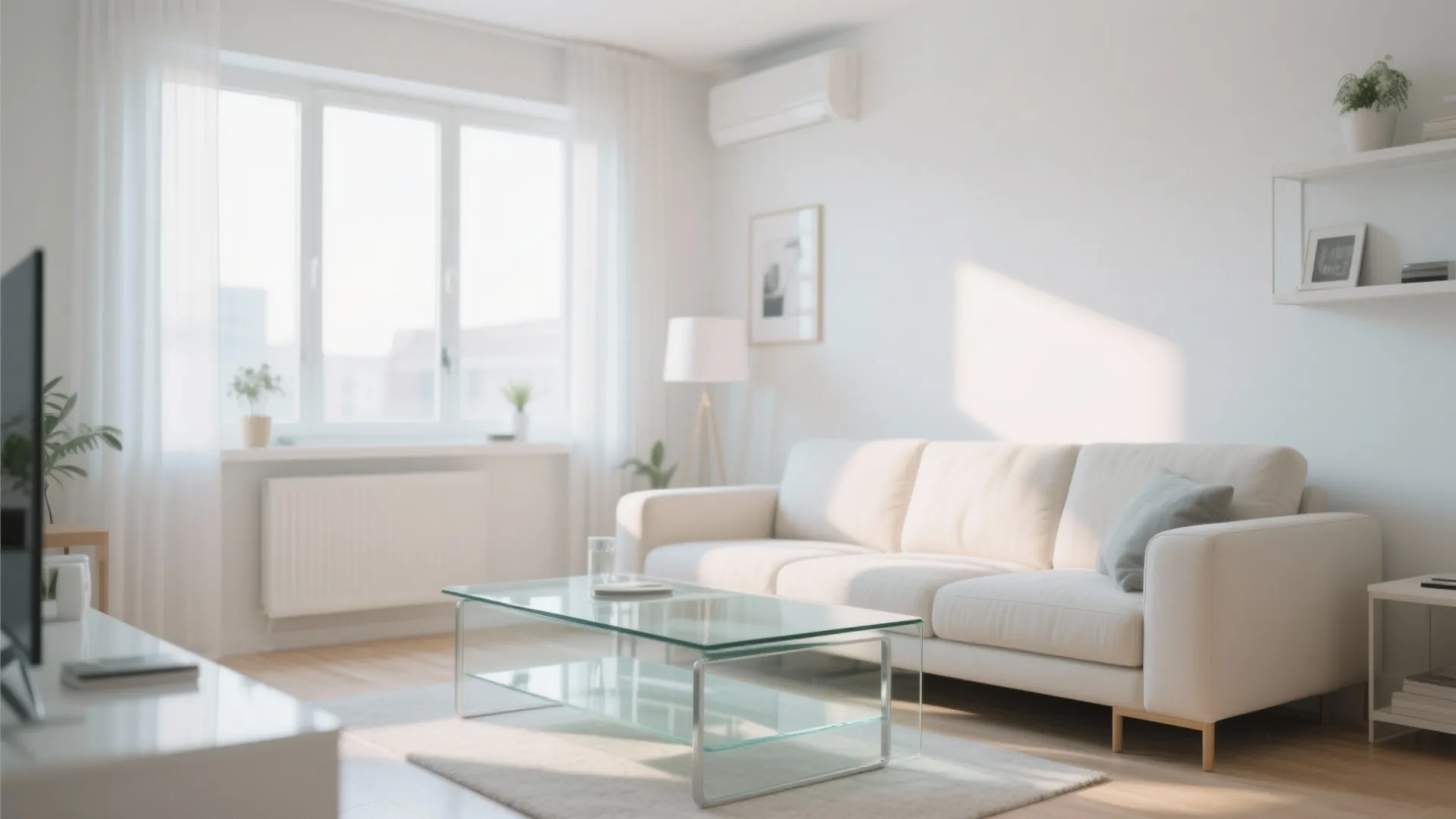 5. Glass or Acrylic Furniture