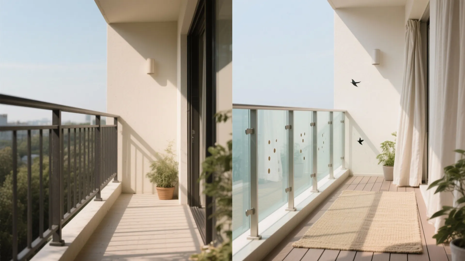 Go Transparent: Glass Balustrade and a Light Palette