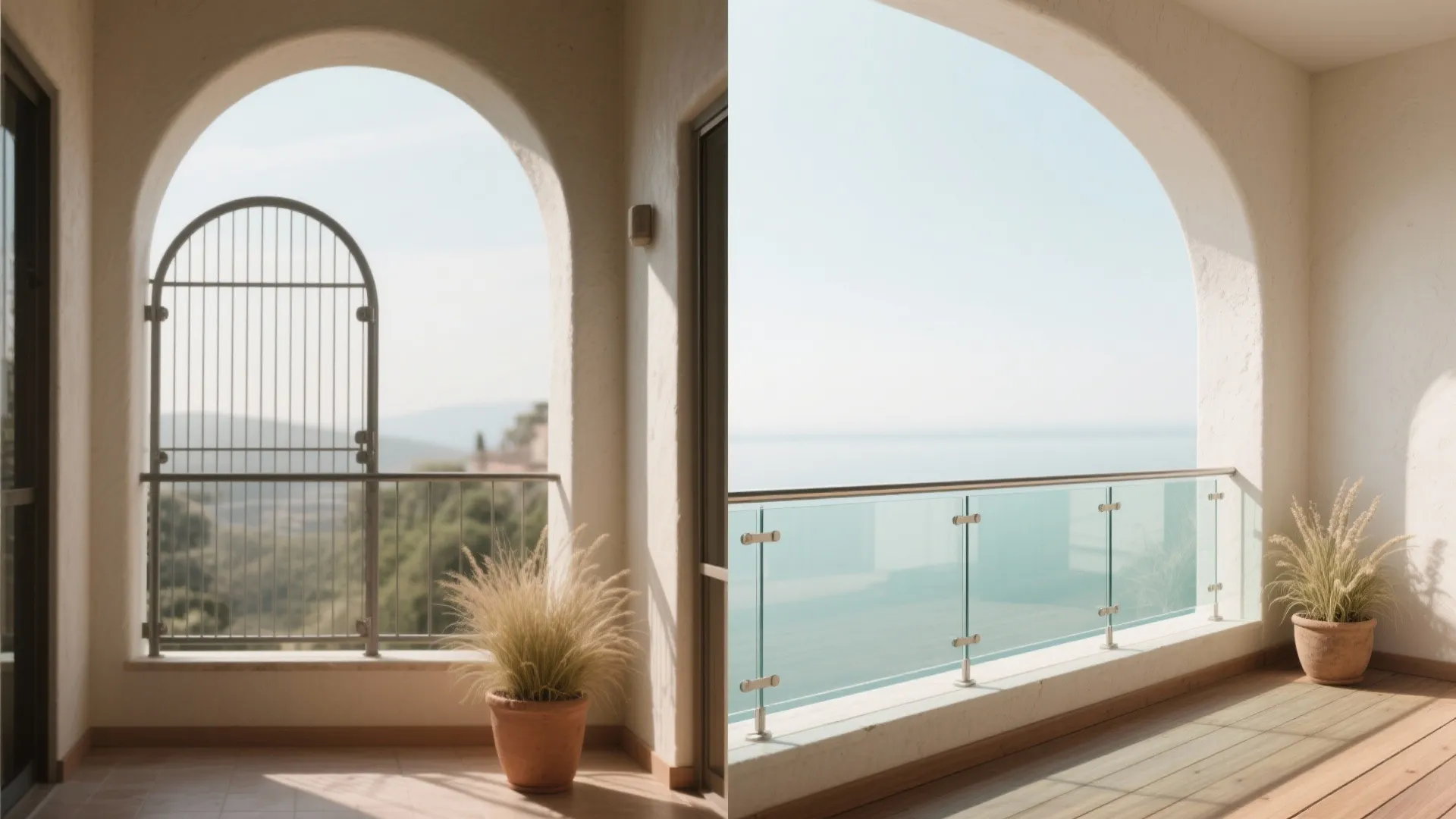Glass Balustrade Under an Arch: Safe, Bright, and View-Forward