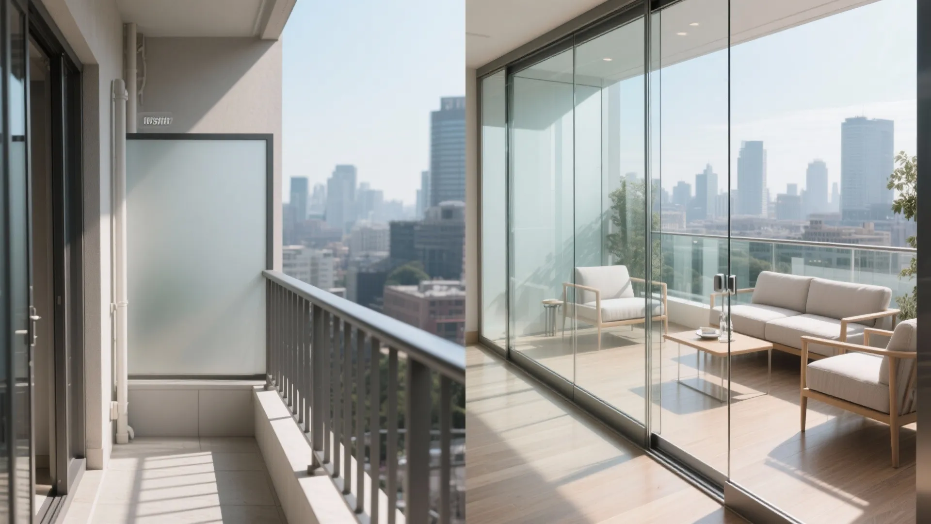 Glass Balustrade and Clear Partitions