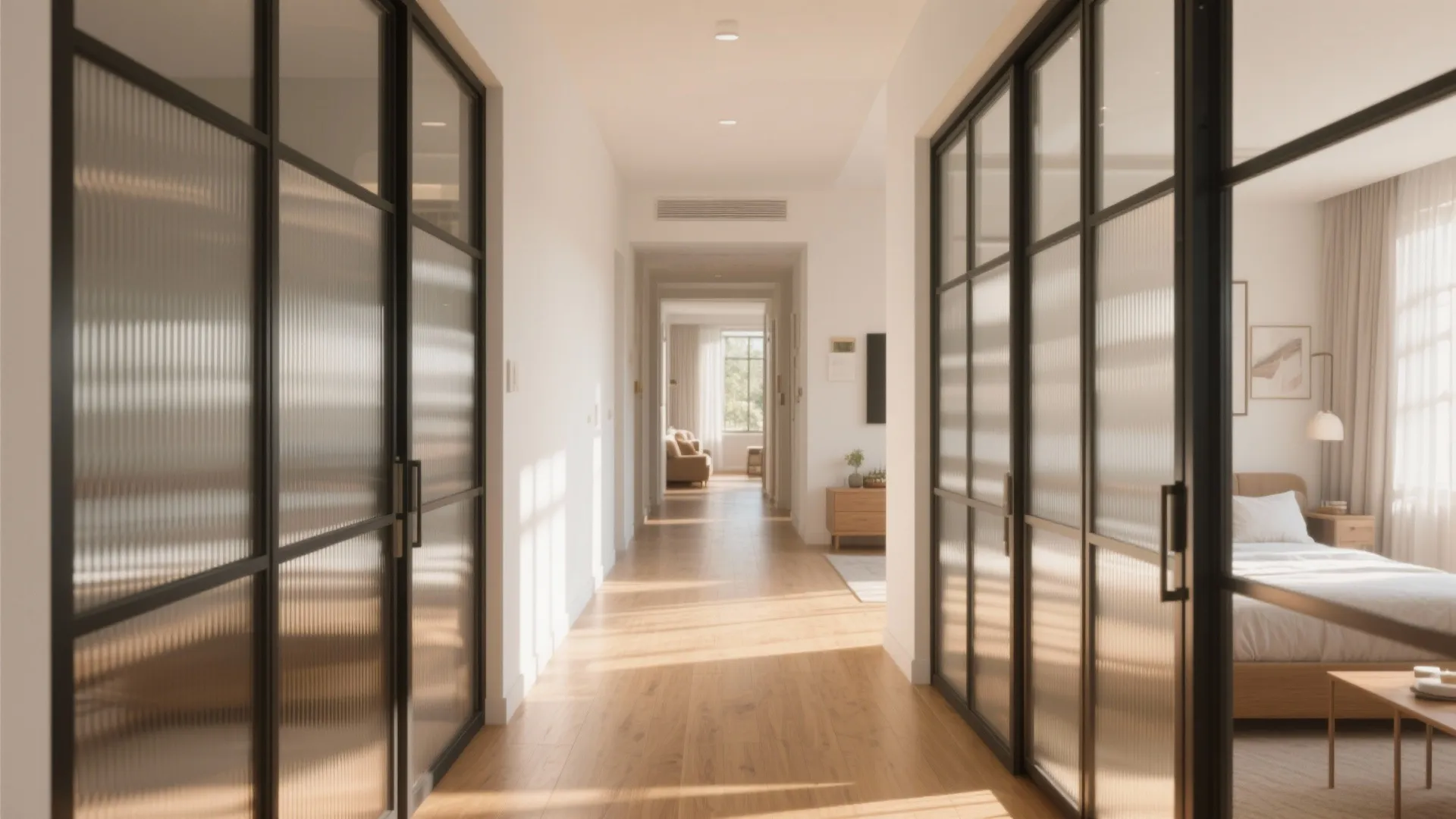 Glass Partitions and Light Corridors