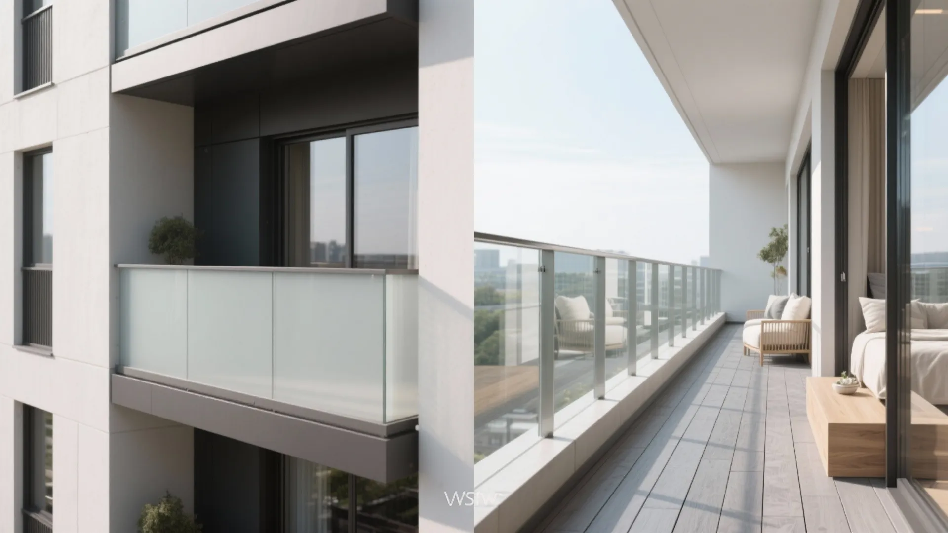 Glass Balustrade and Light Palette for Visual Depth