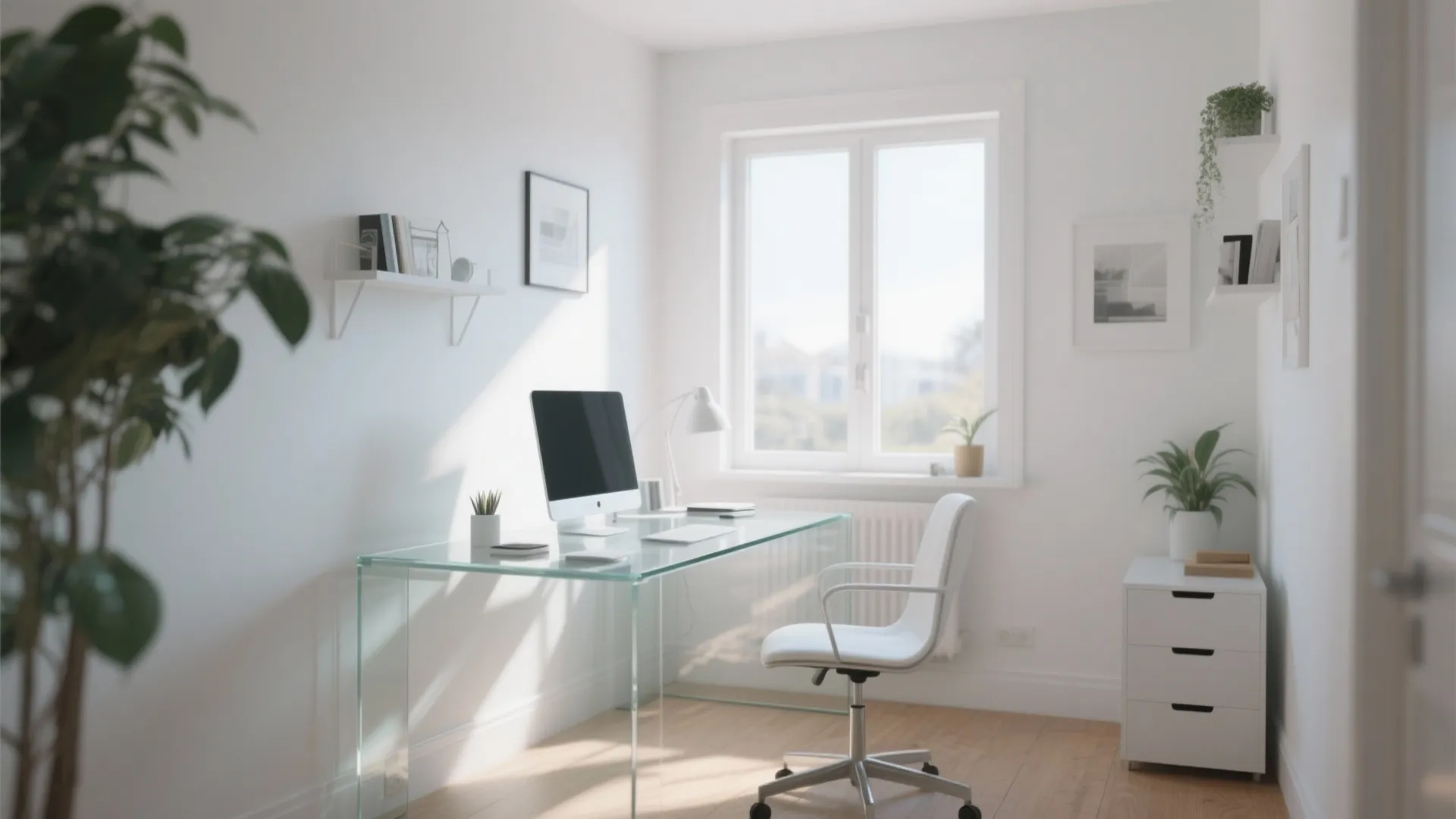 9. Glass Desk for Light Flow