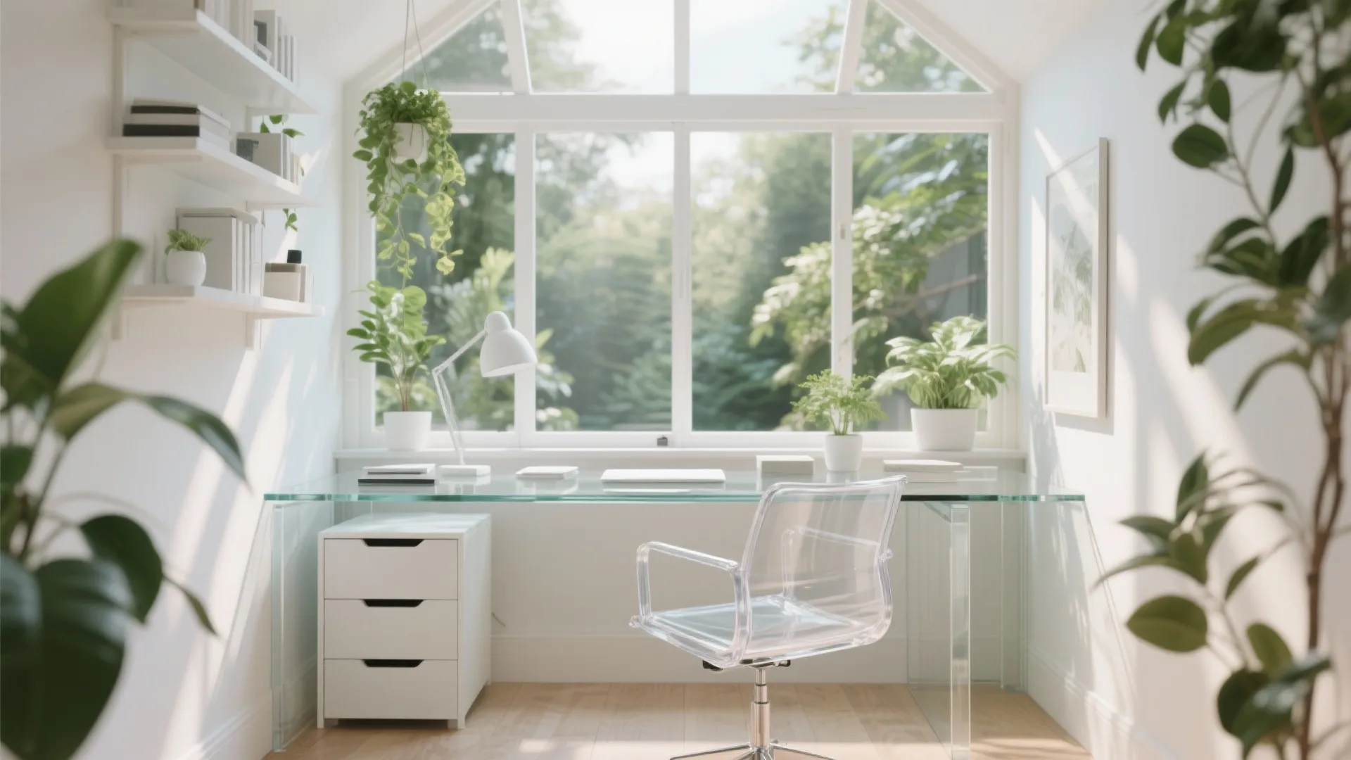 4. Use Glass or Acrylic Furniture