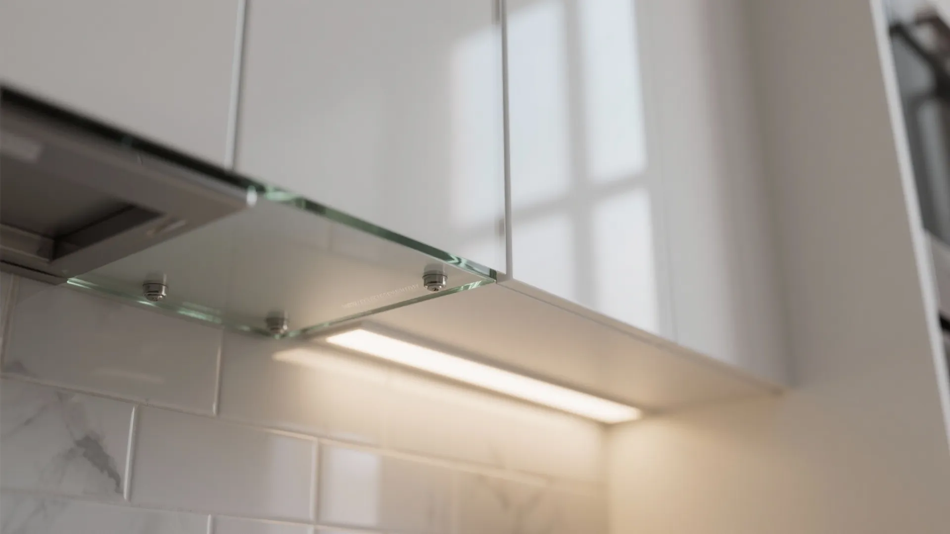 The Airy Feel of a Glass Backsplash