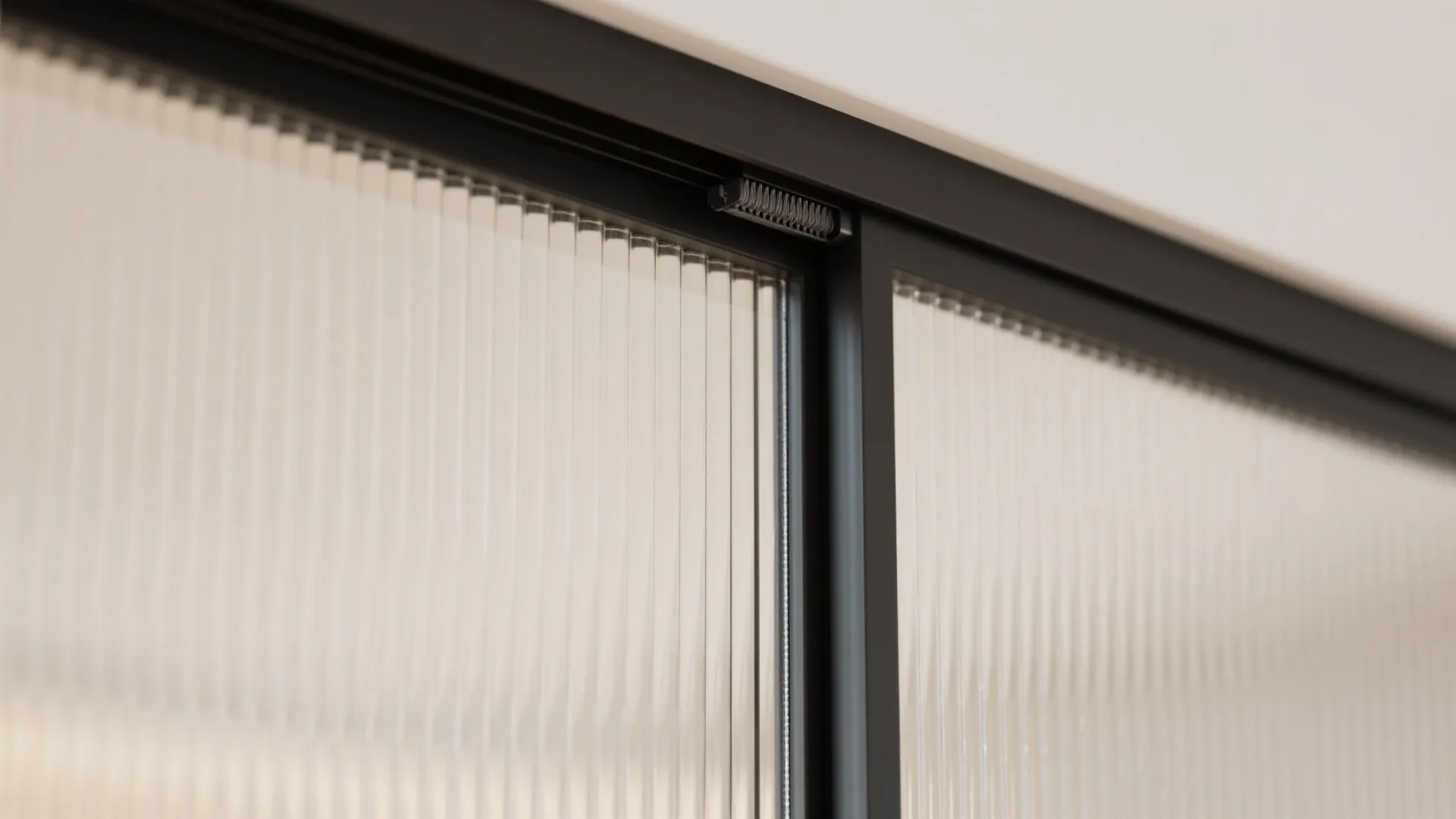 Sliding glass partition to borrow light, not noise