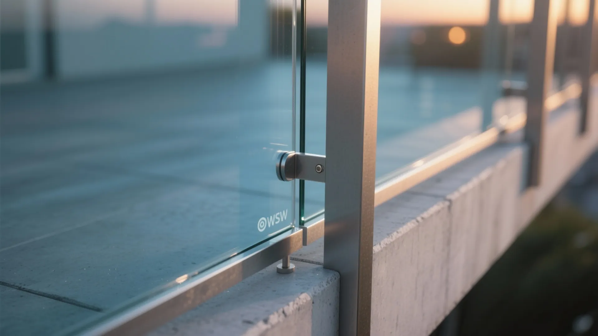 Glass-paneled railings for an airy feel