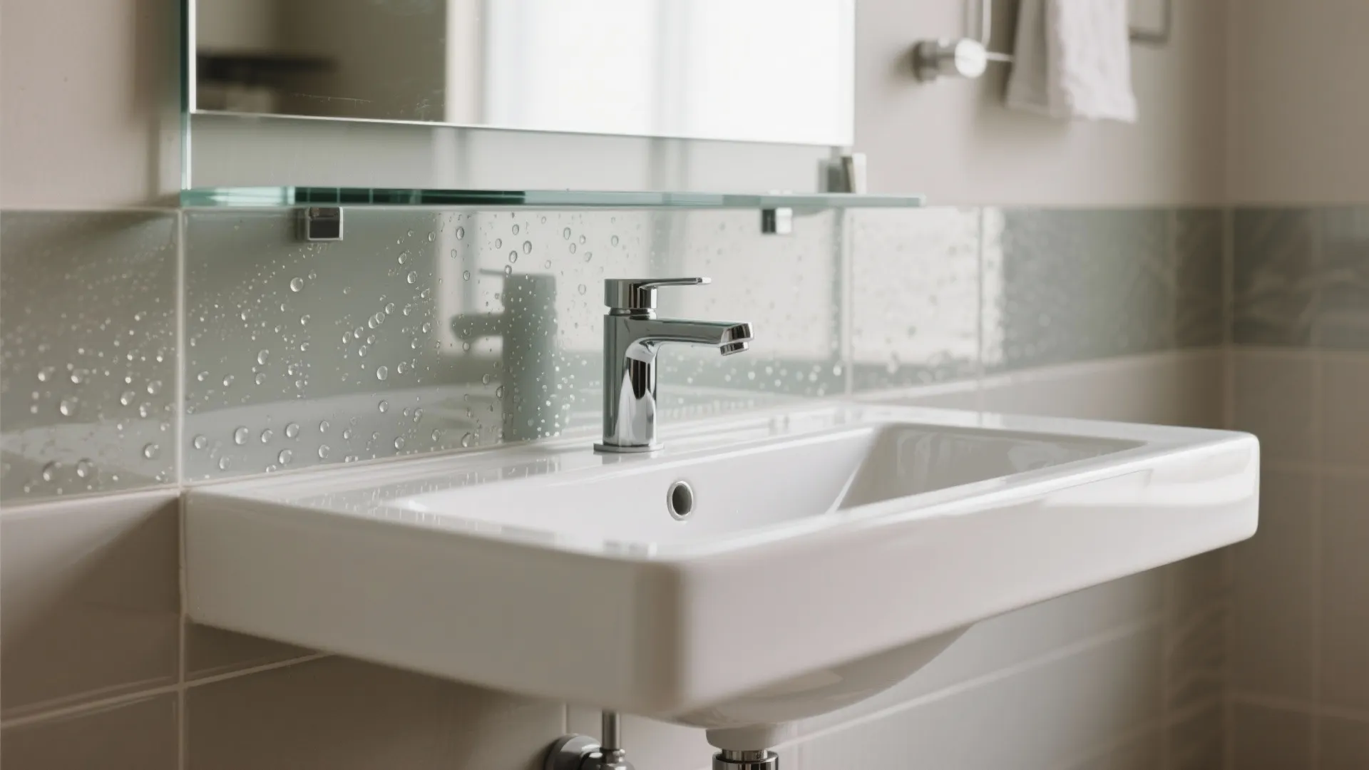 Glass Backsplash for Visual Depth