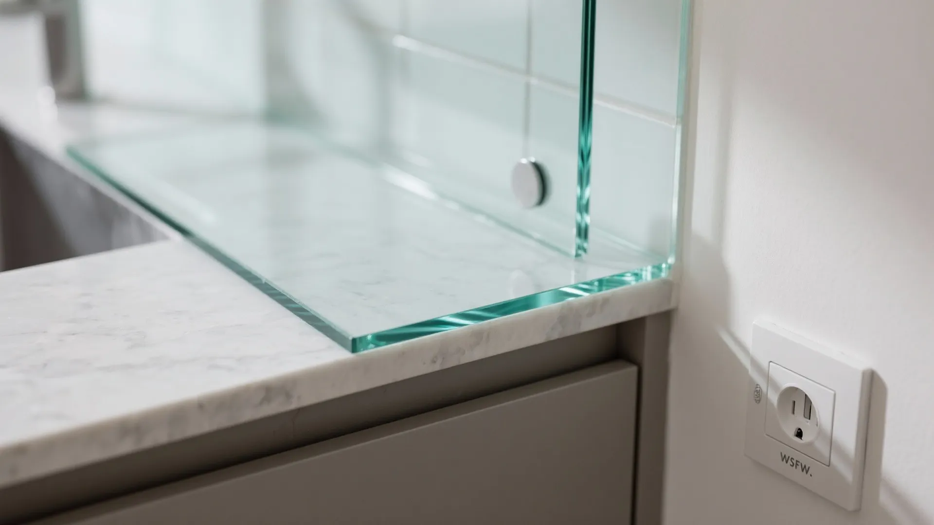 Glass Backsplash for Light and Depth