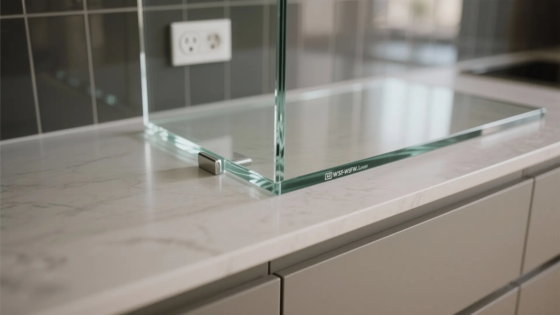 Glass Backsplash for a Brighter Kitchen