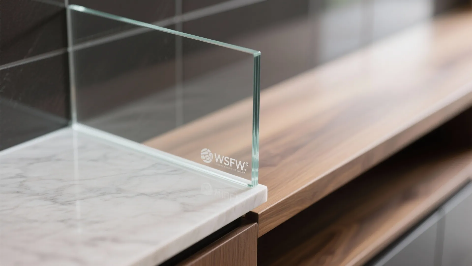 Glass Backsplash for Light and Depth