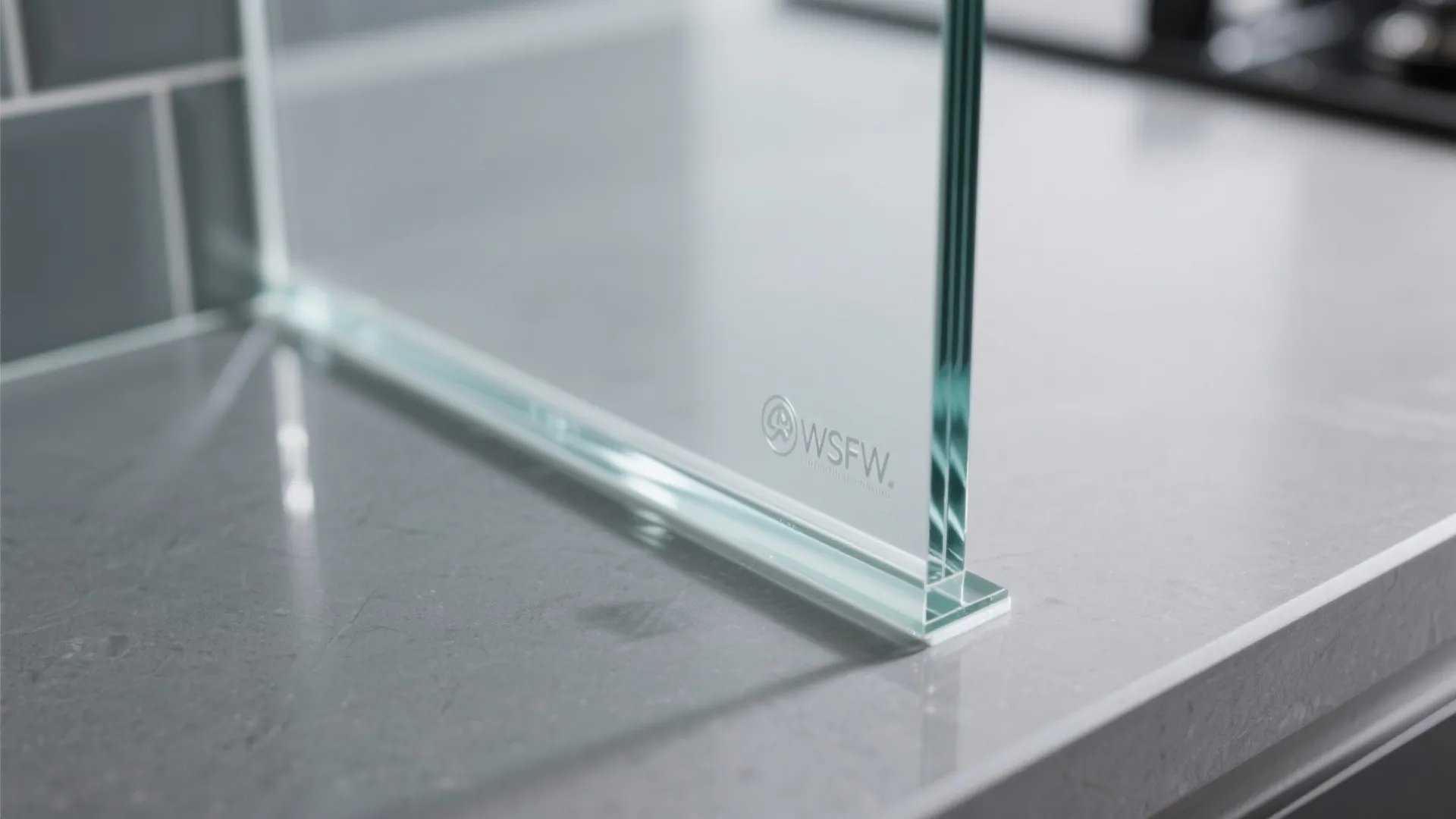 Glass Backsplash for Light and Depth