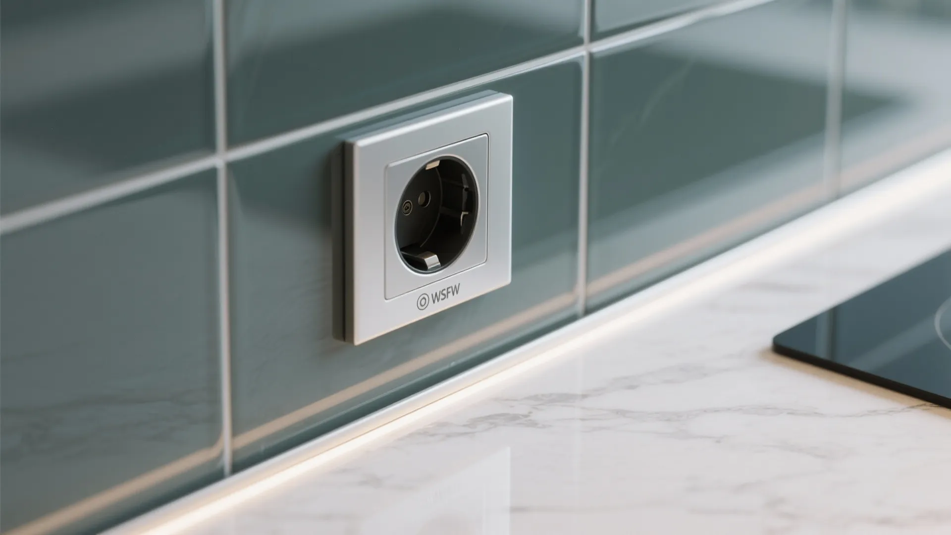 Glass Backsplash for Light and Easy Cleanup