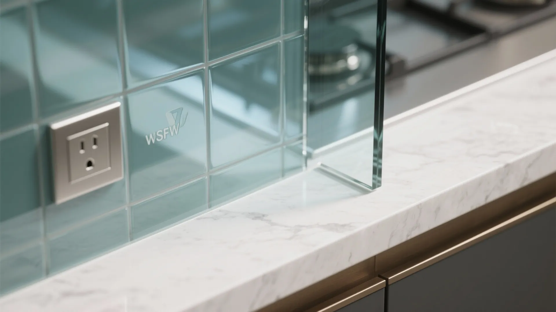 The Airy Effect of a Glass Backsplash