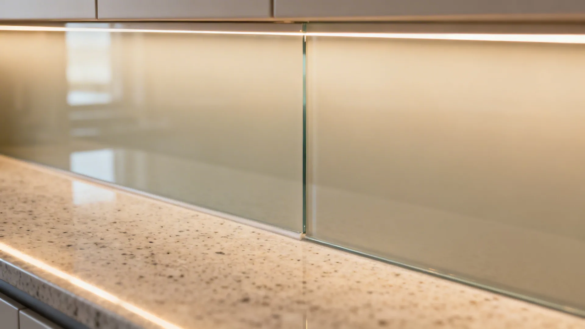 Glass Backsplashes for Light and Depth
