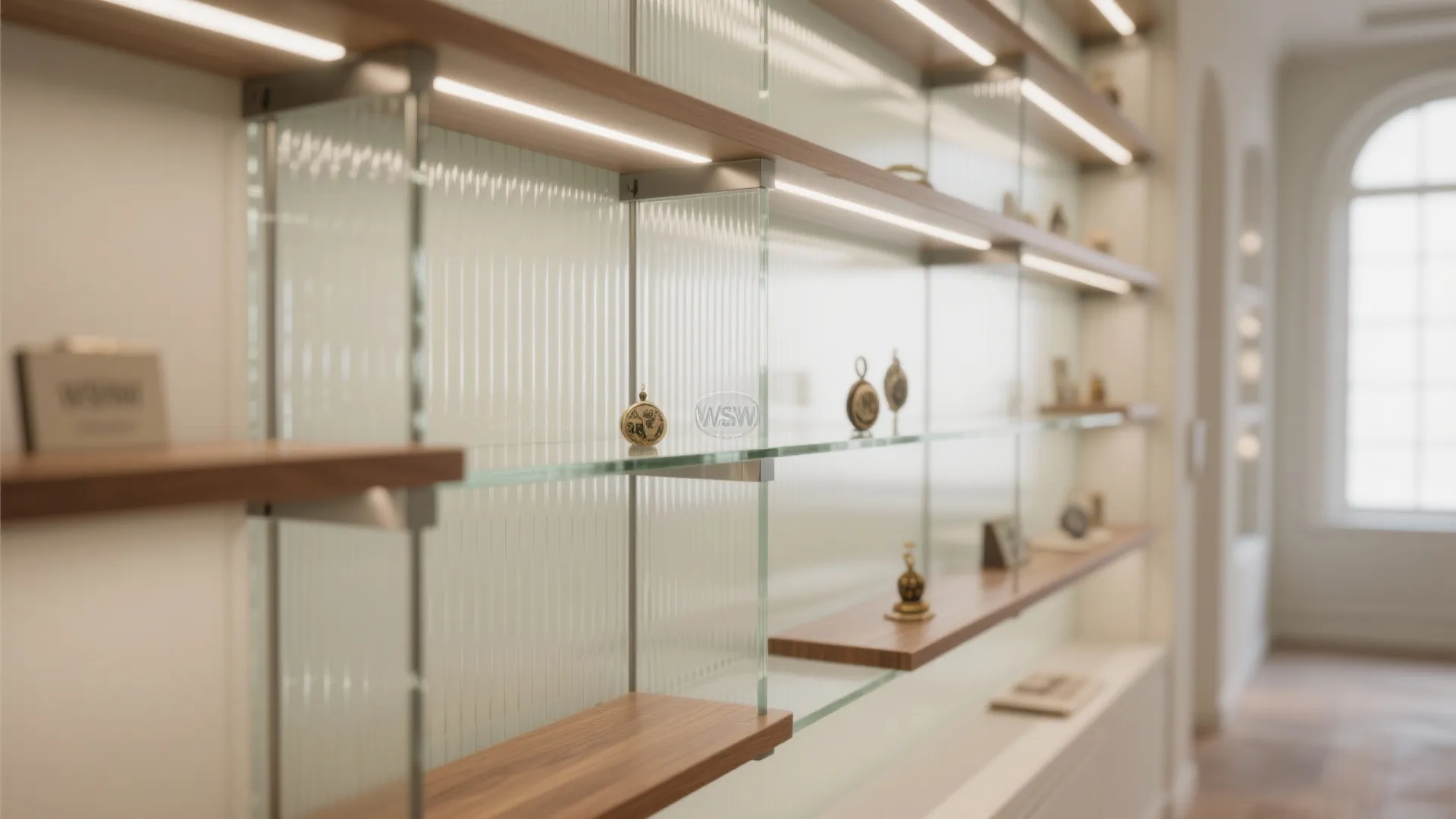 Glass-Backed Display for a Lighter Feel