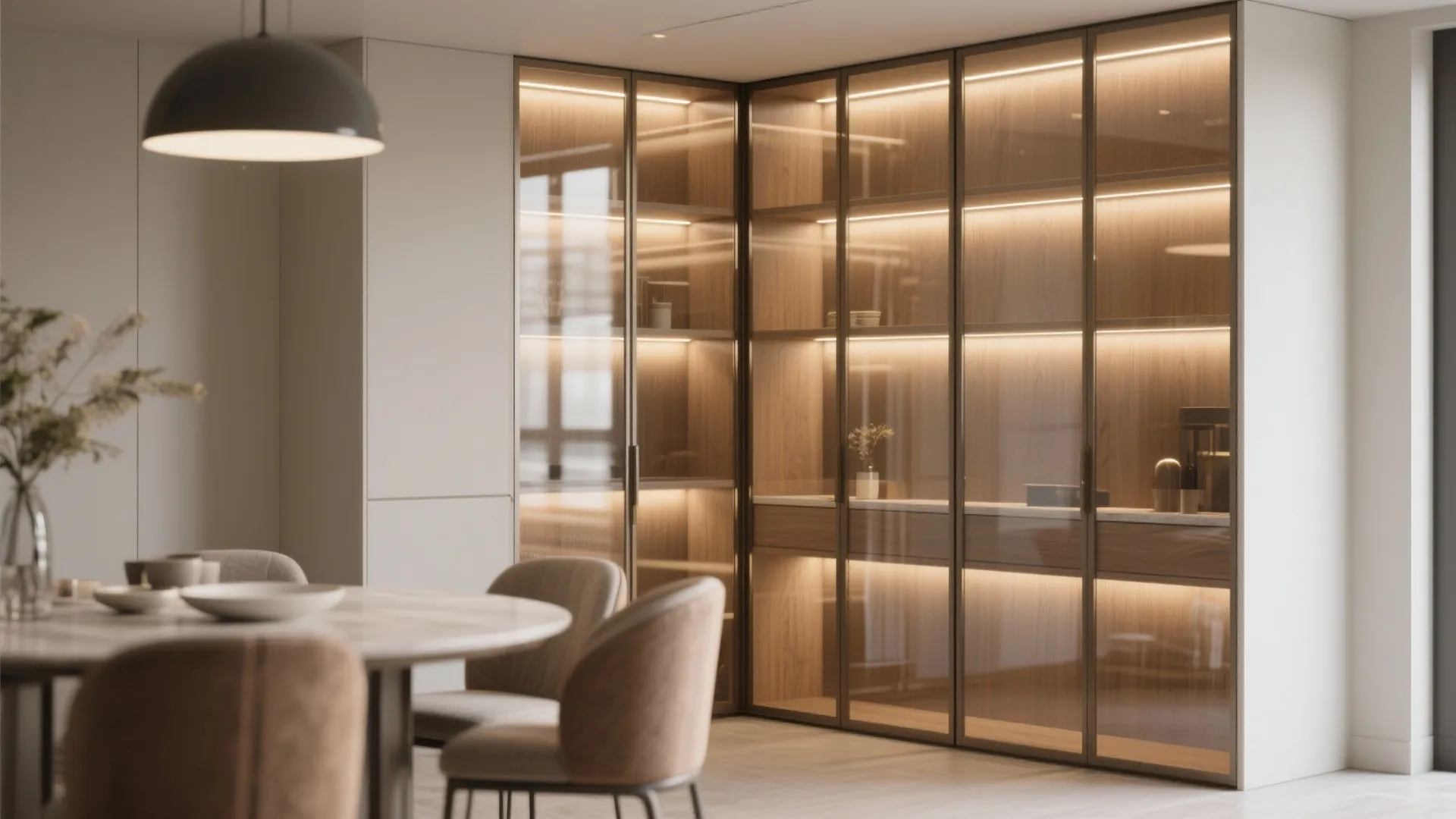 1. Built-In Glass Display