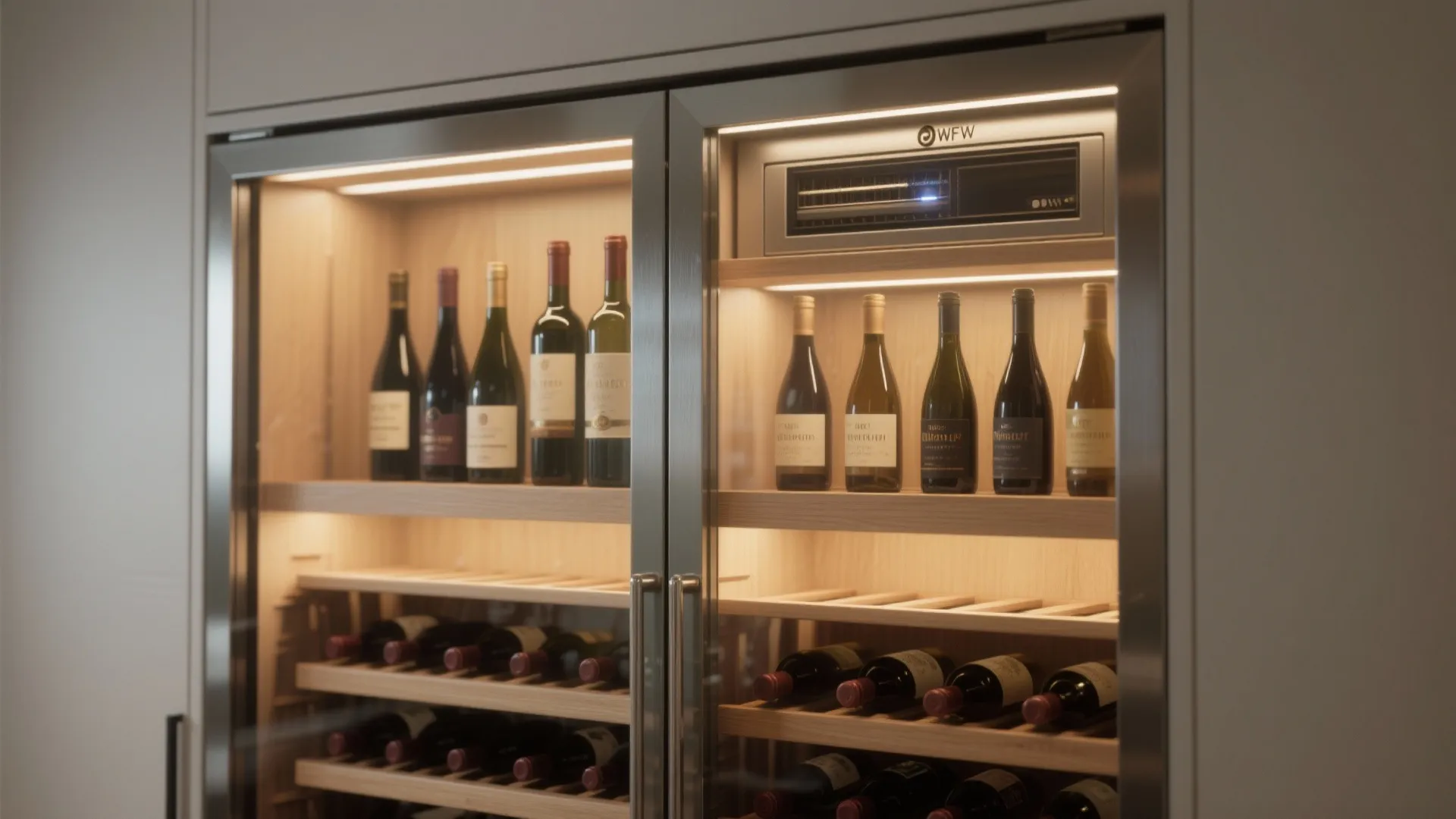 5. Glass-front Display Cabinet with Climate Shelf