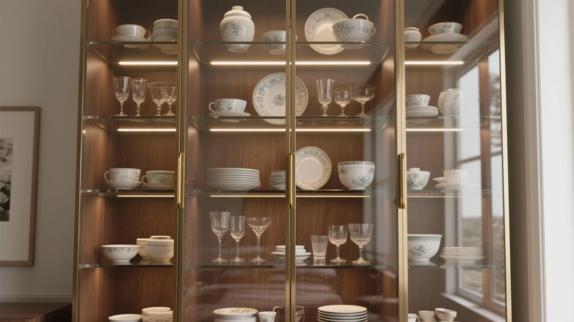 2. Create a Tall Display Strip with Glass Doors