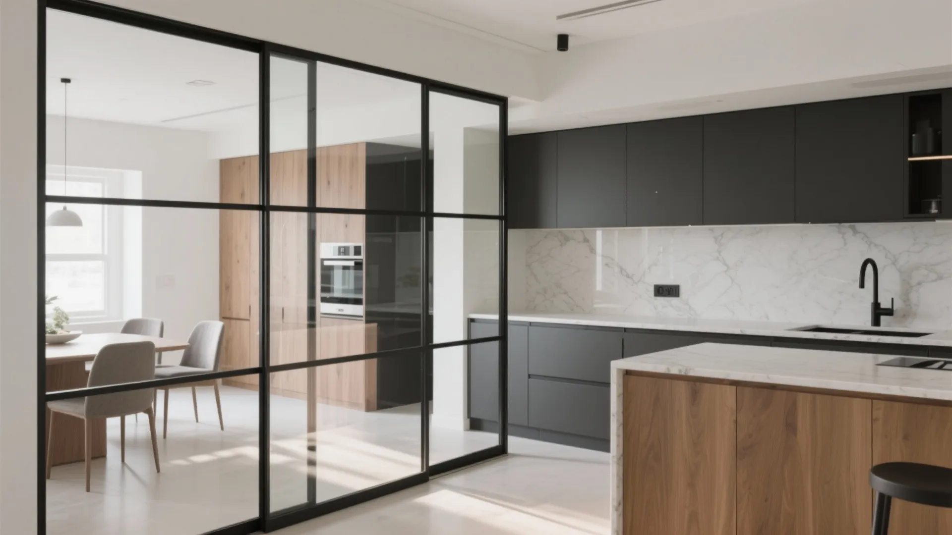 Framed or Frameless Glass Partition