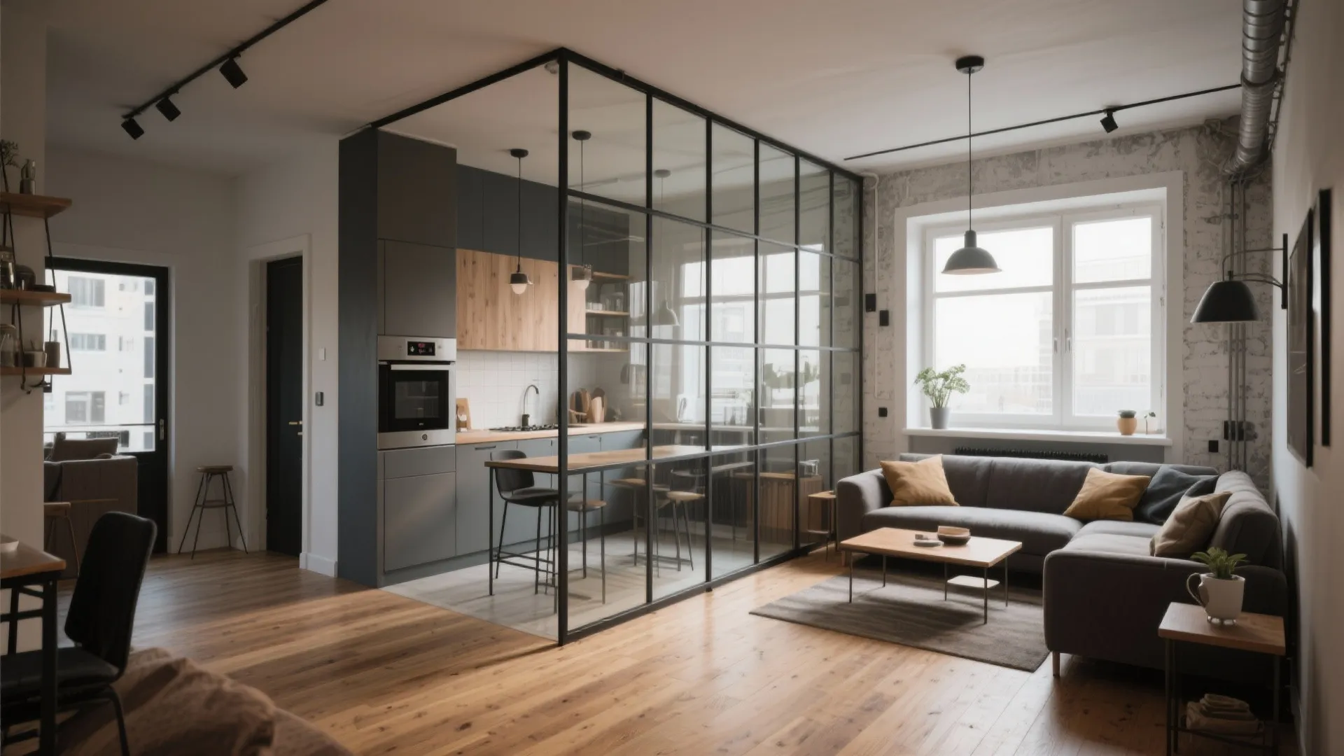 2. Glass Room Dividers