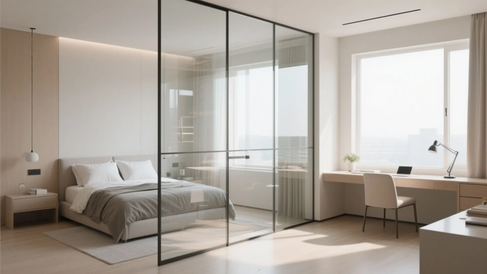 Glass Divider for Visual Separation