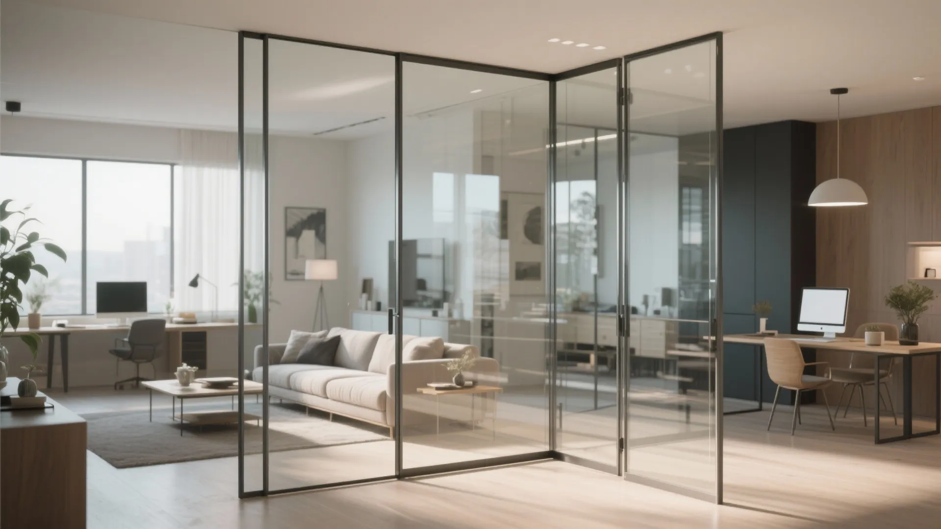 4. Consider transparent dividers and mobile partitions