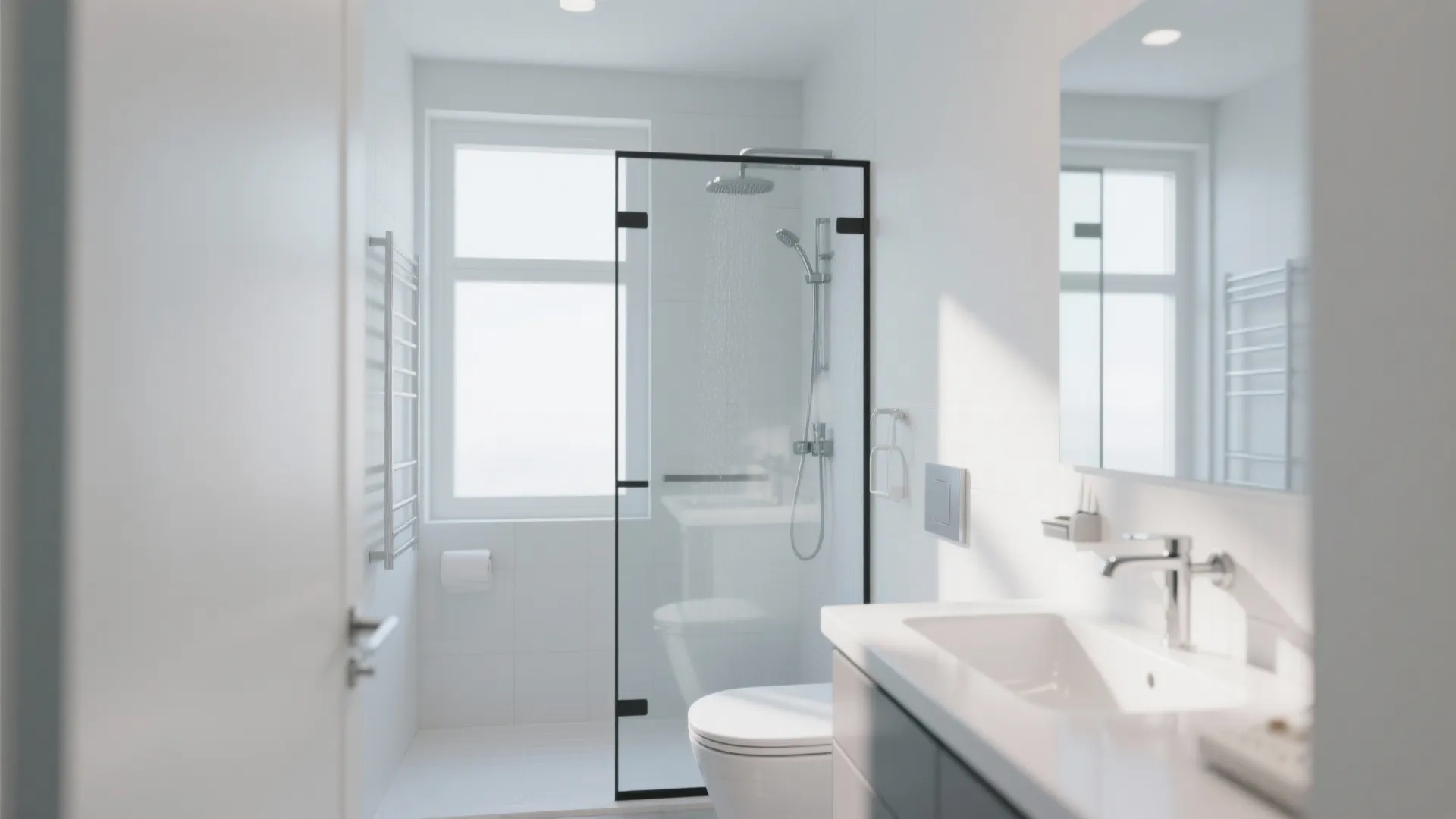 6. Glass Divider Illusion