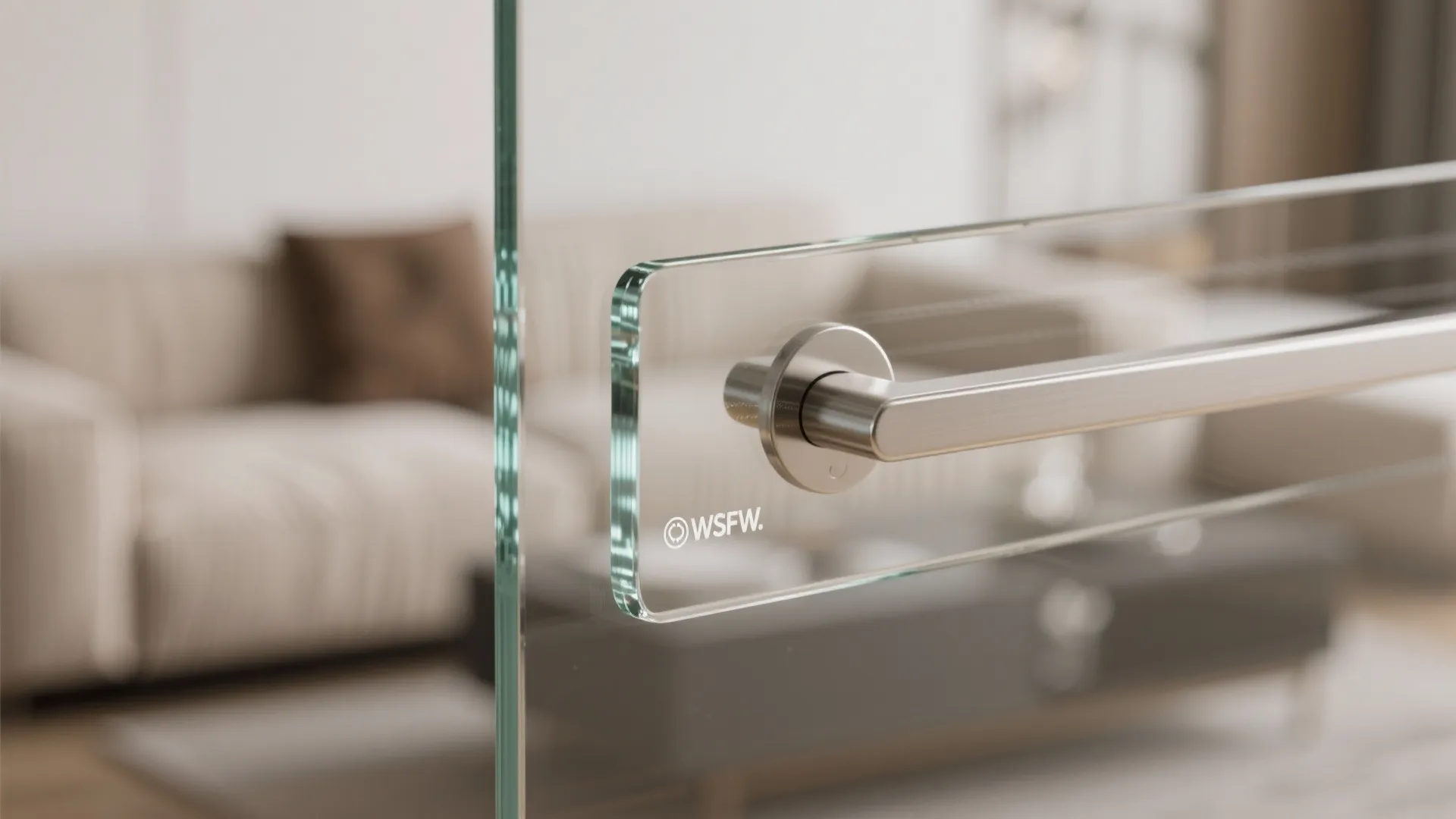 Airy living-dining combo with glass accents