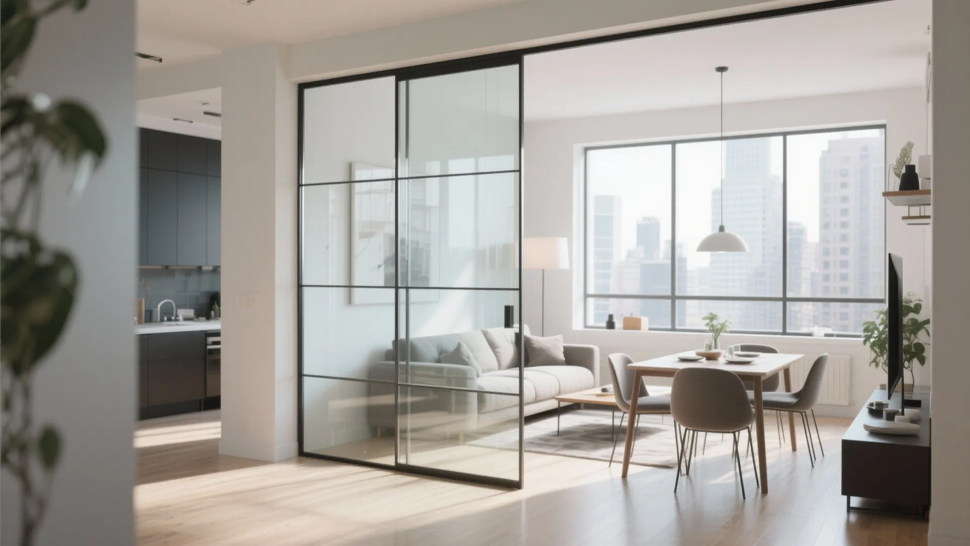 1. Glass Divider Panels