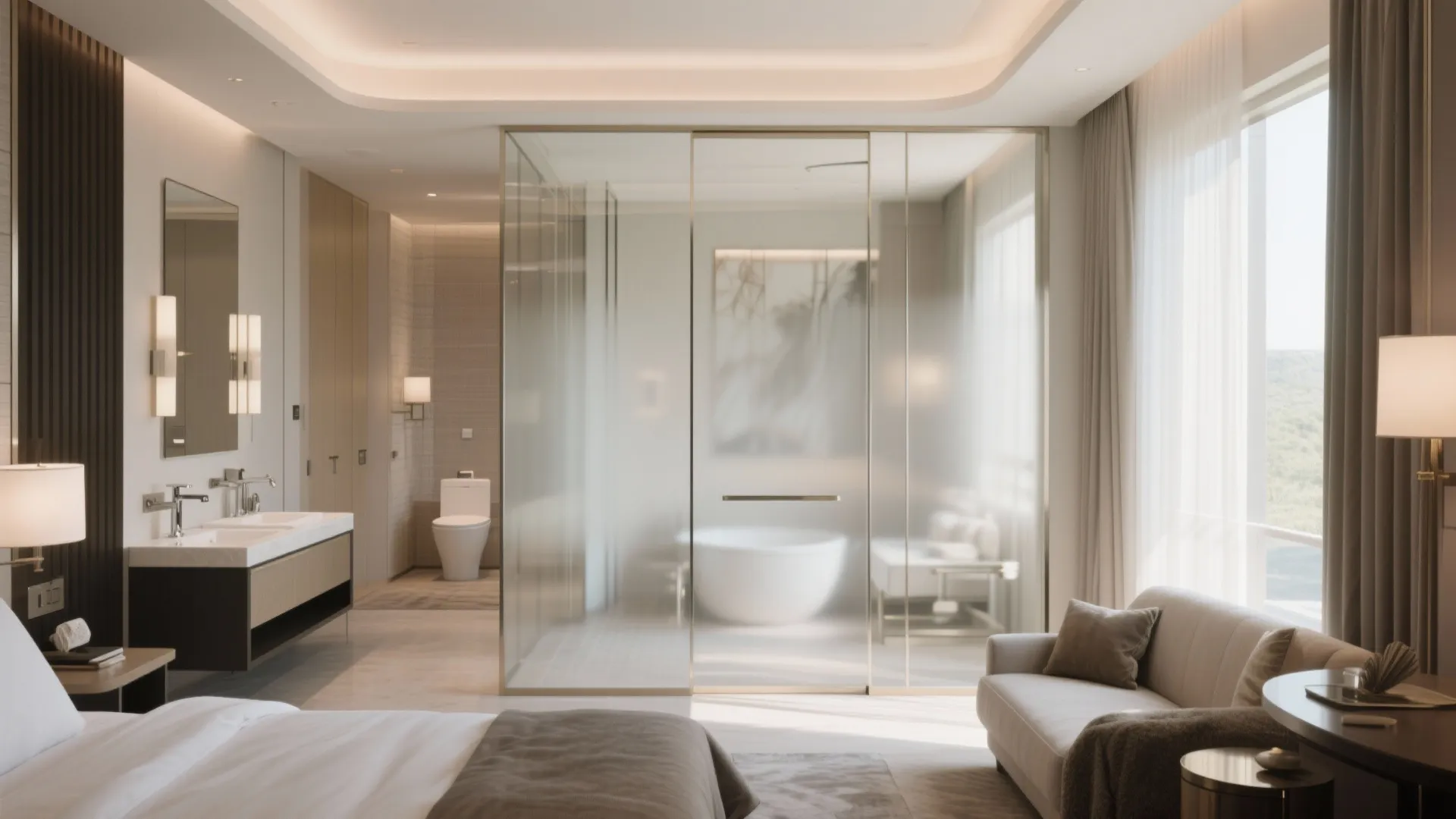 Glass Divider Elegance