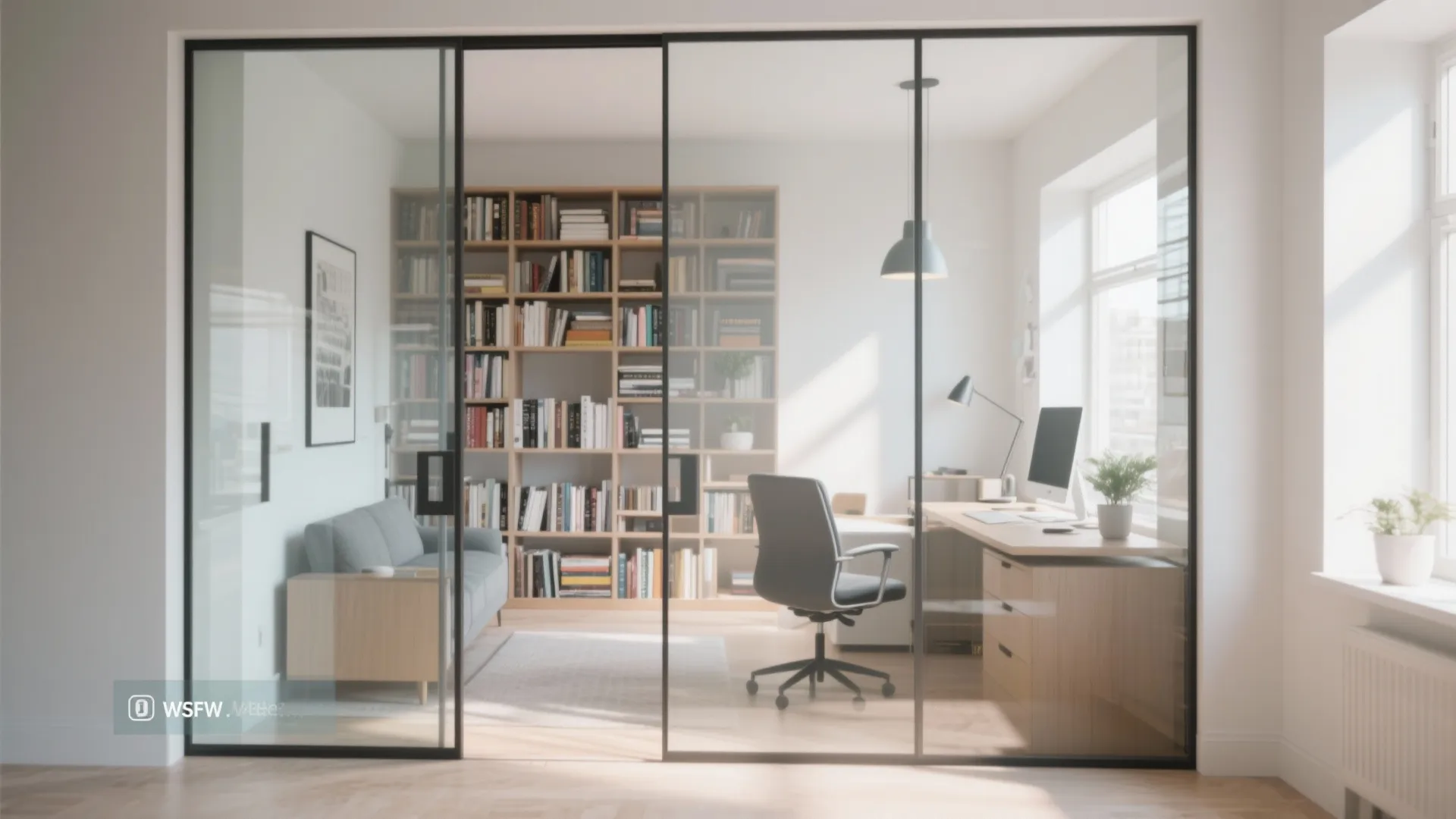 3. Glass Divider Walls