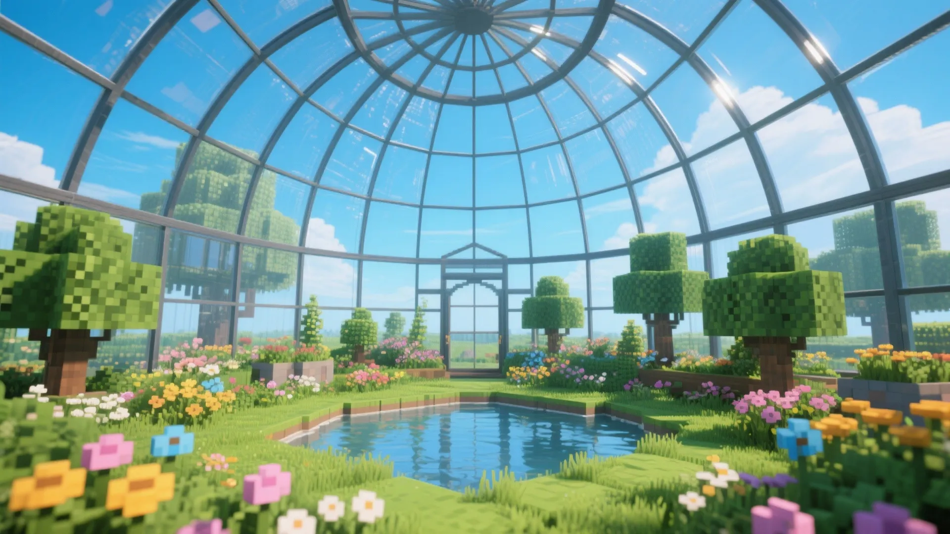 Glass-Dome Botanical Garden